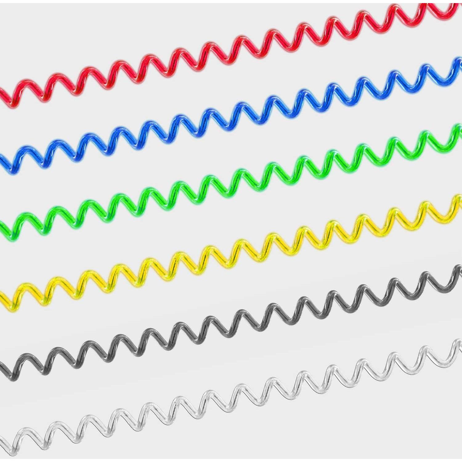 Lanyard Retráctil Lix&Rix Espiral Seguridad 150 cm Negro