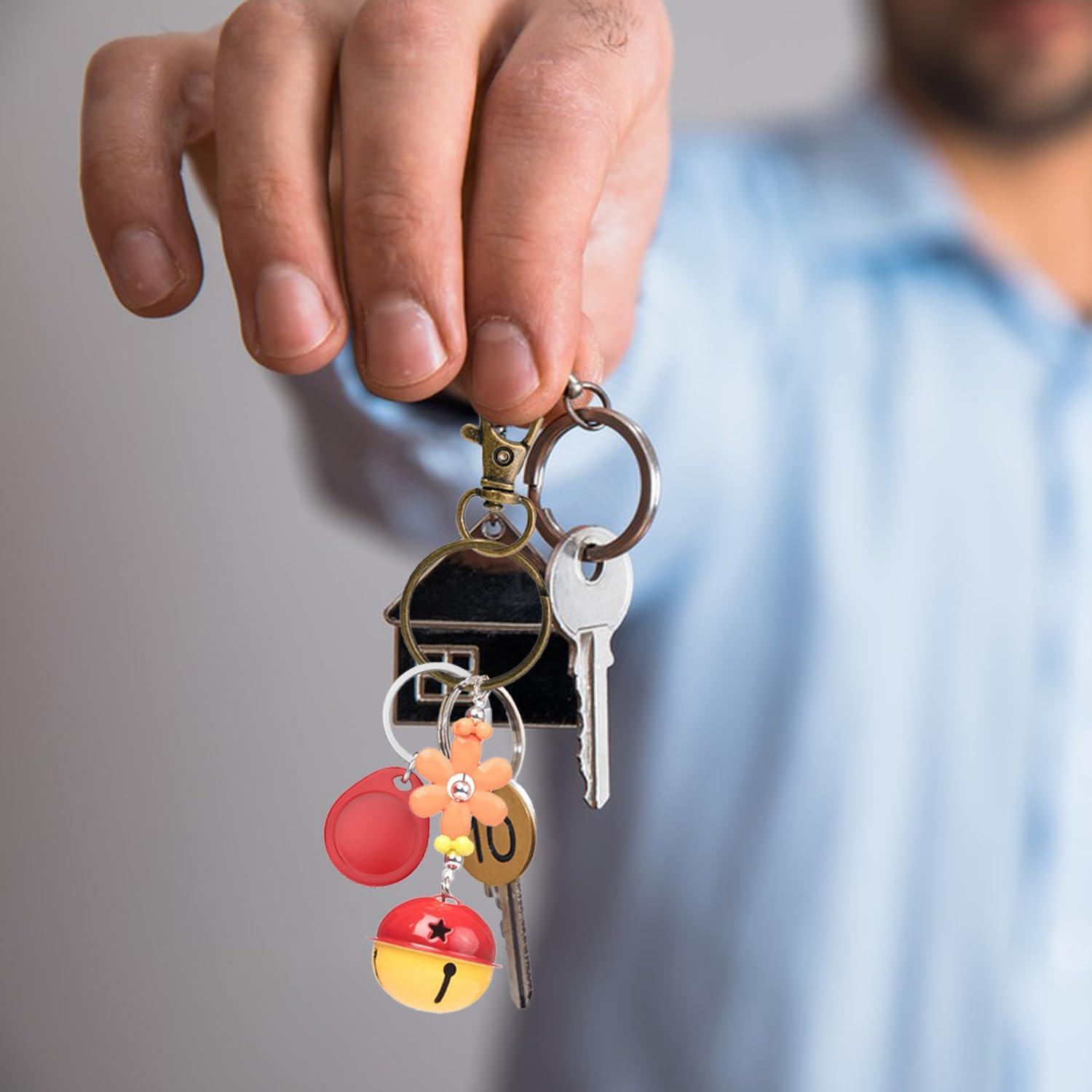 100 Ganchos de Clip para Llaveros Motroce, Cierre de Langosta, 7 Colores