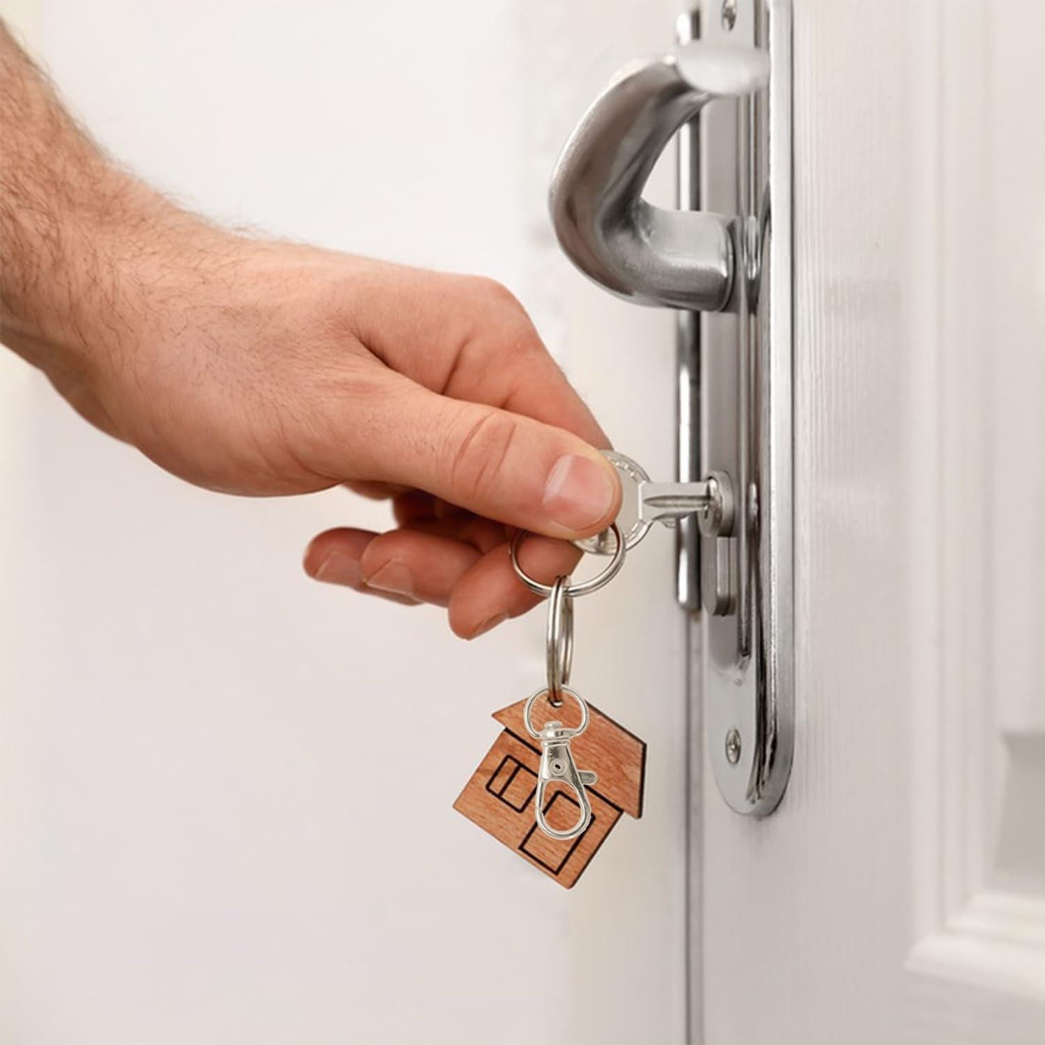 100 Ganchos de Clip para Llaveros Motroce, Cierre de Langosta, 7 Colores