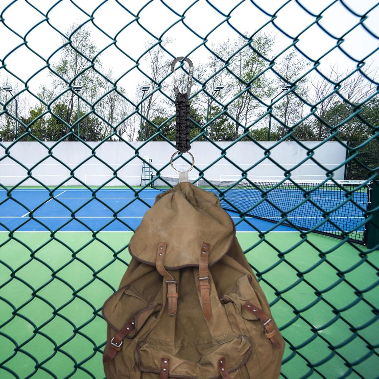 Llavero de Paracord BRAVESHINE con Clip de Carabiner 15.5 cm