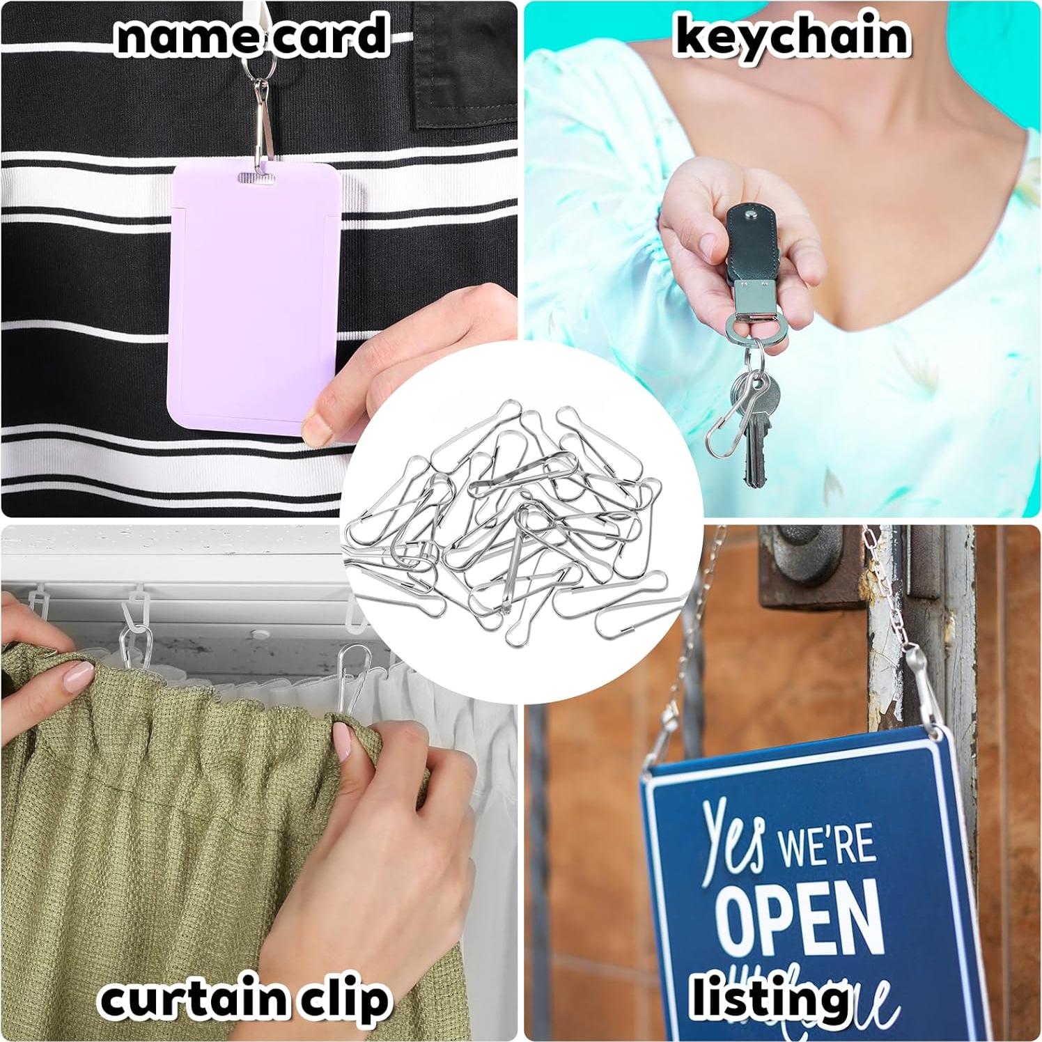 100 Clips de Resorte de Metal para Poste de Bandera Gsbnjuy