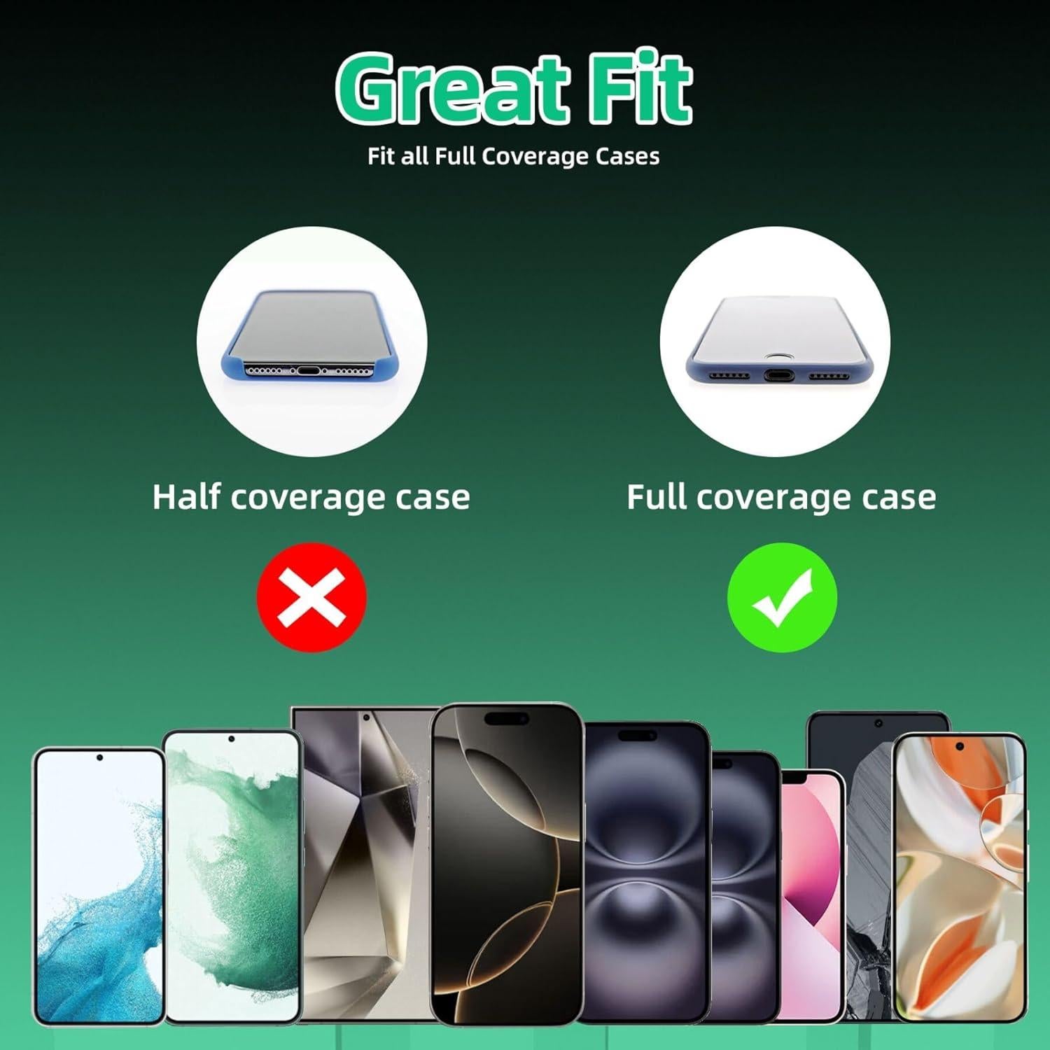 SEVENKA 6 Tabs de Sujeción para Teléfono - Lanyard Negro