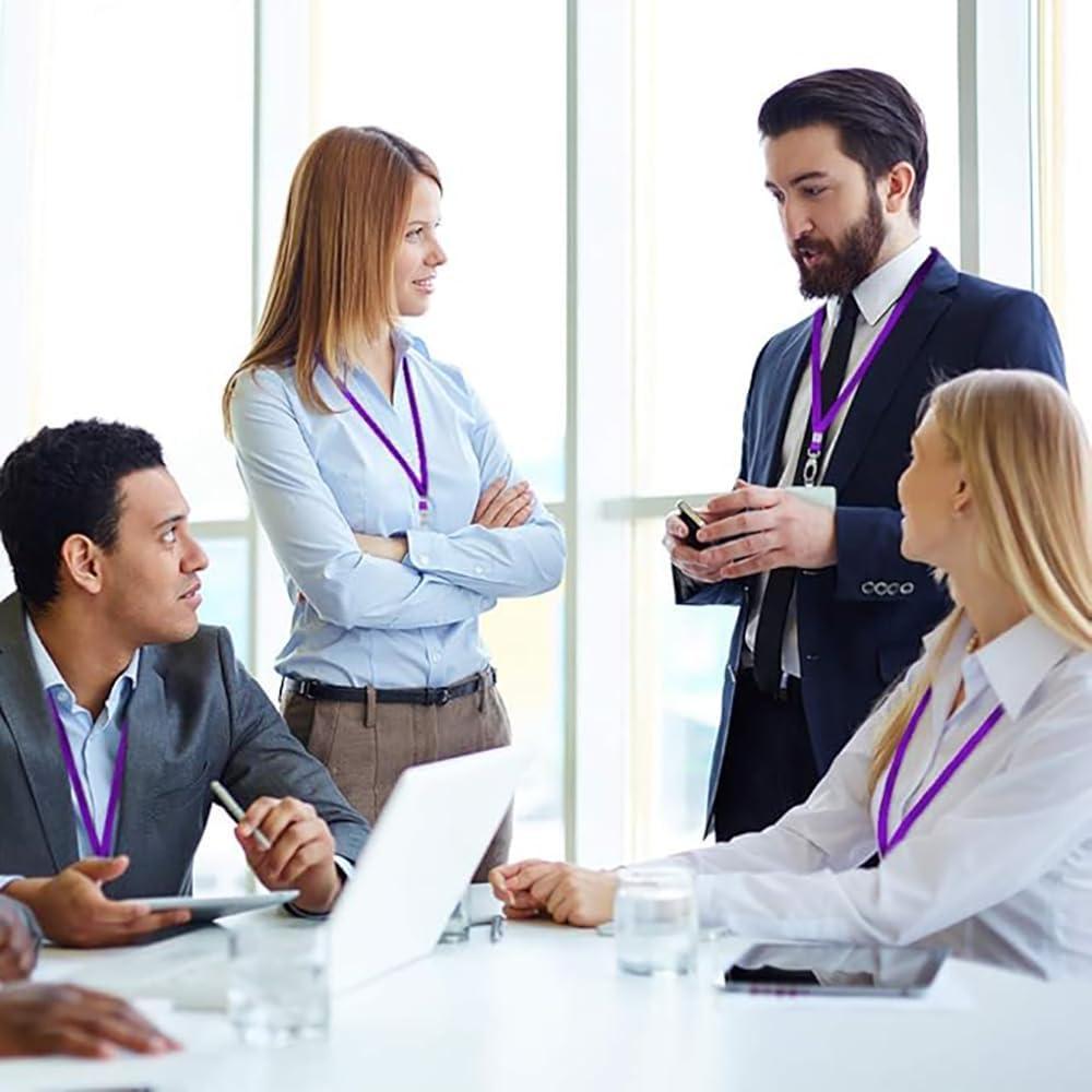 10 Cintas Identificación Antspirit Púrpura con Gancho Giratorio