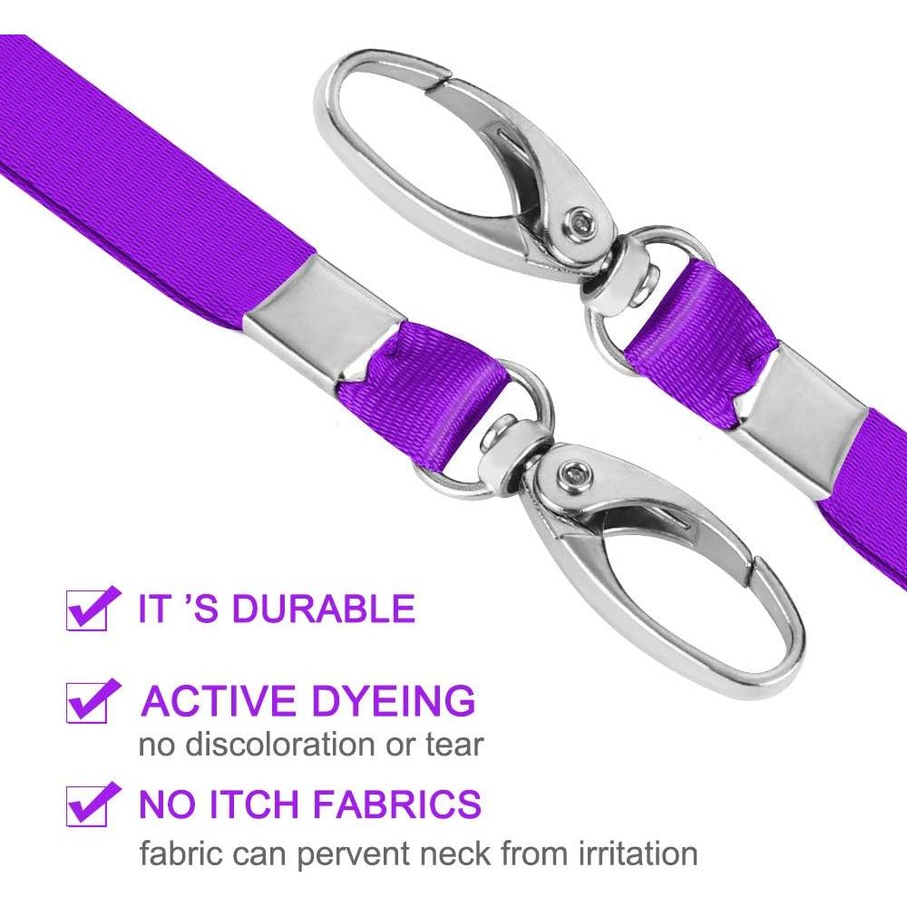 10 Cintas Identificación Antspirit Púrpura con Gancho Giratorio