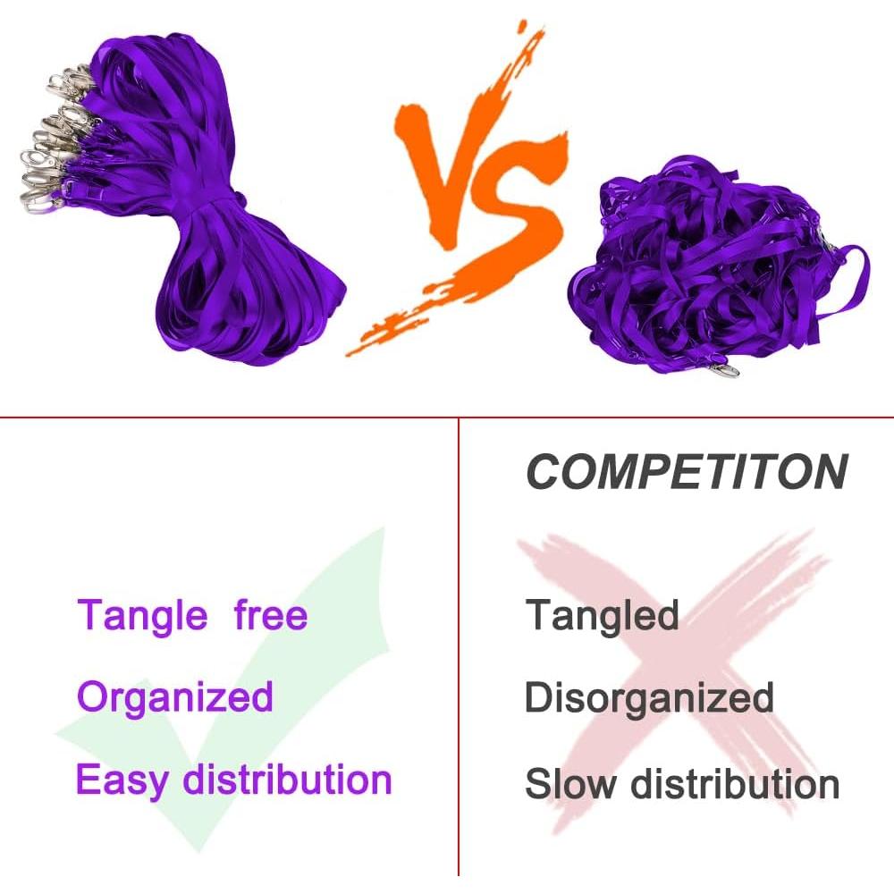 10 Cintas Identificación Antspirit Púrpura con Gancho Giratorio