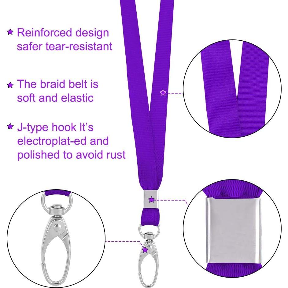 10 Cintas Identificación Antspirit Púrpura con Gancho Giratorio