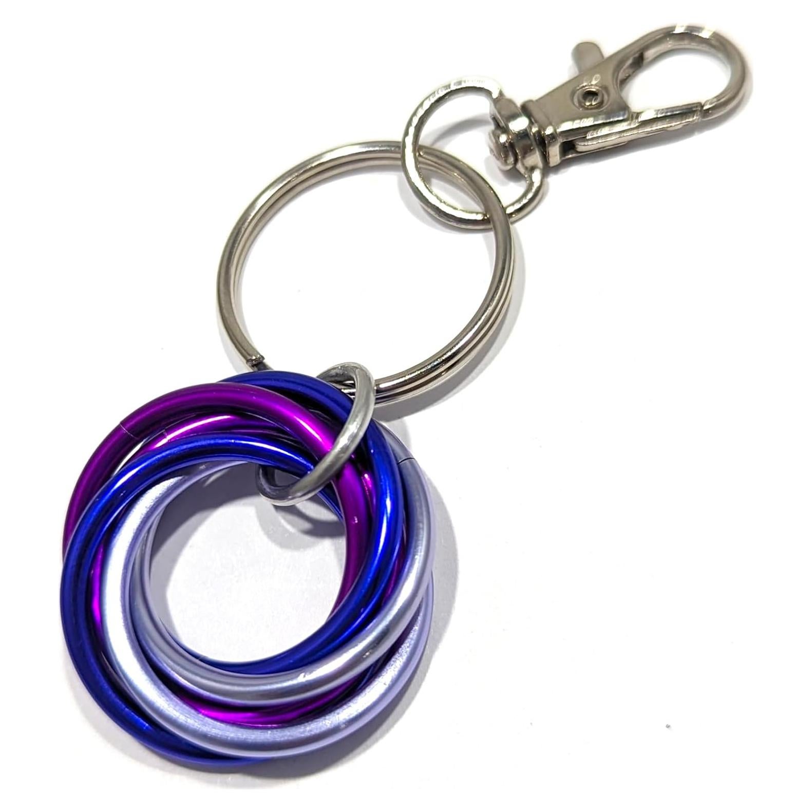 Llavero Fidget Mobii Steel Lynx - Alivio Estrés 8 cm