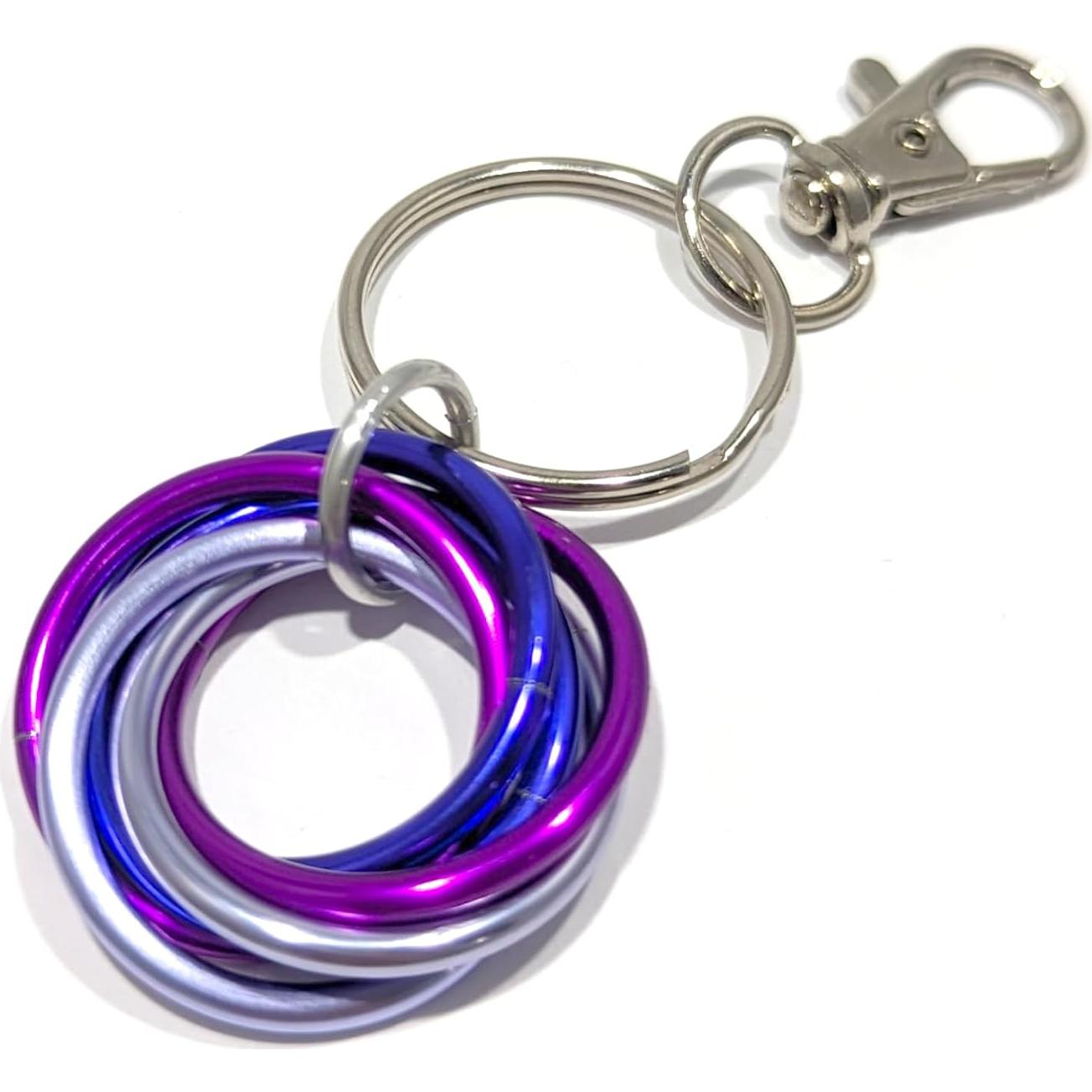 Llavero Fidget Mobii Steel Lynx - Alivio Estrés 8 cm