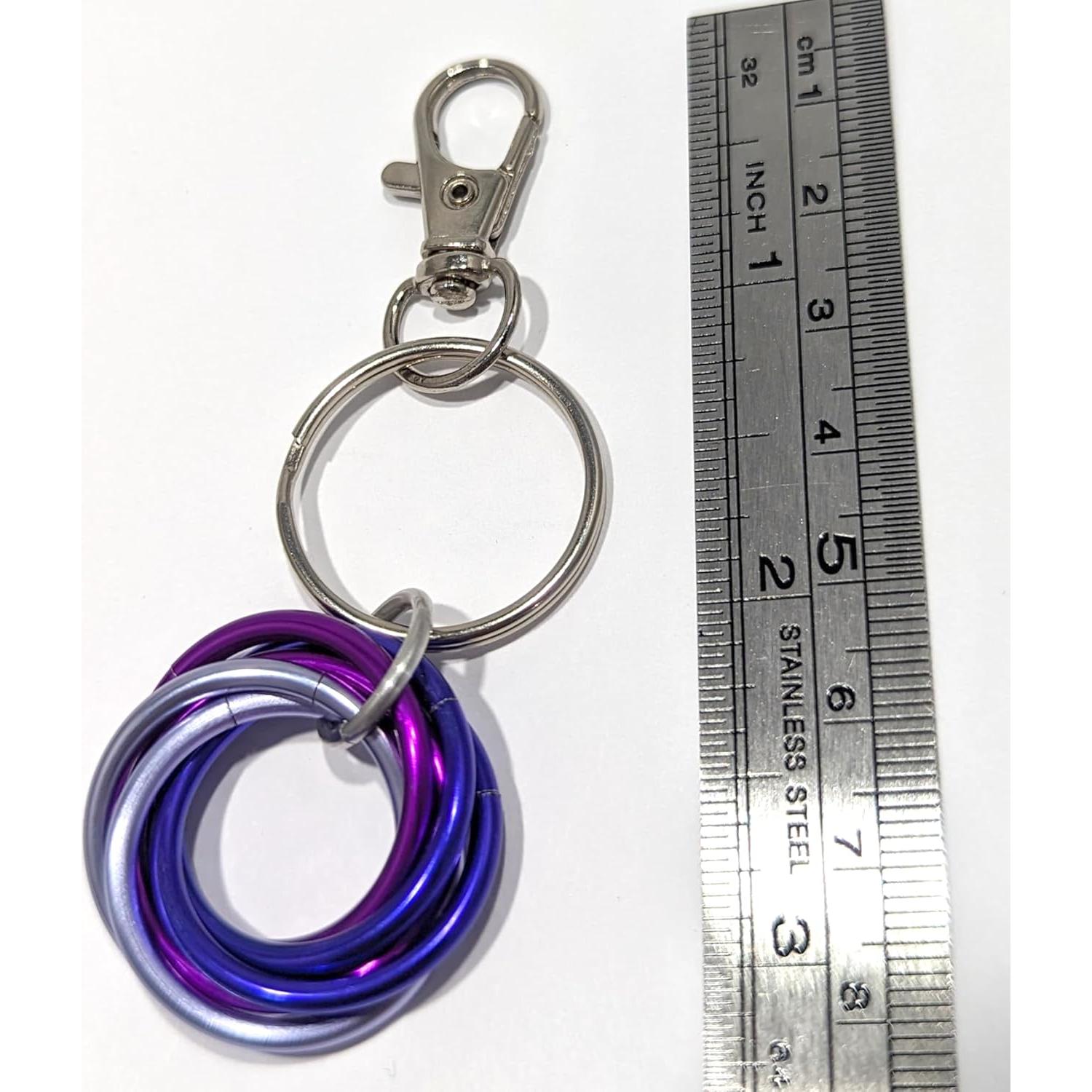 Llavero Fidget Mobii Steel Lynx - Alivio Estrés 8 cm