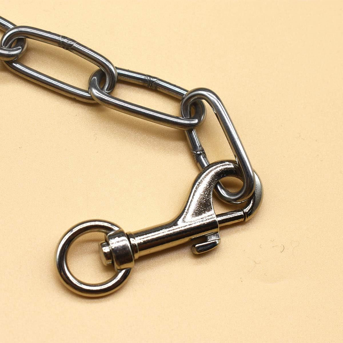 10 Ganchos de Cierre Giratorio de Metal Plata 54mm