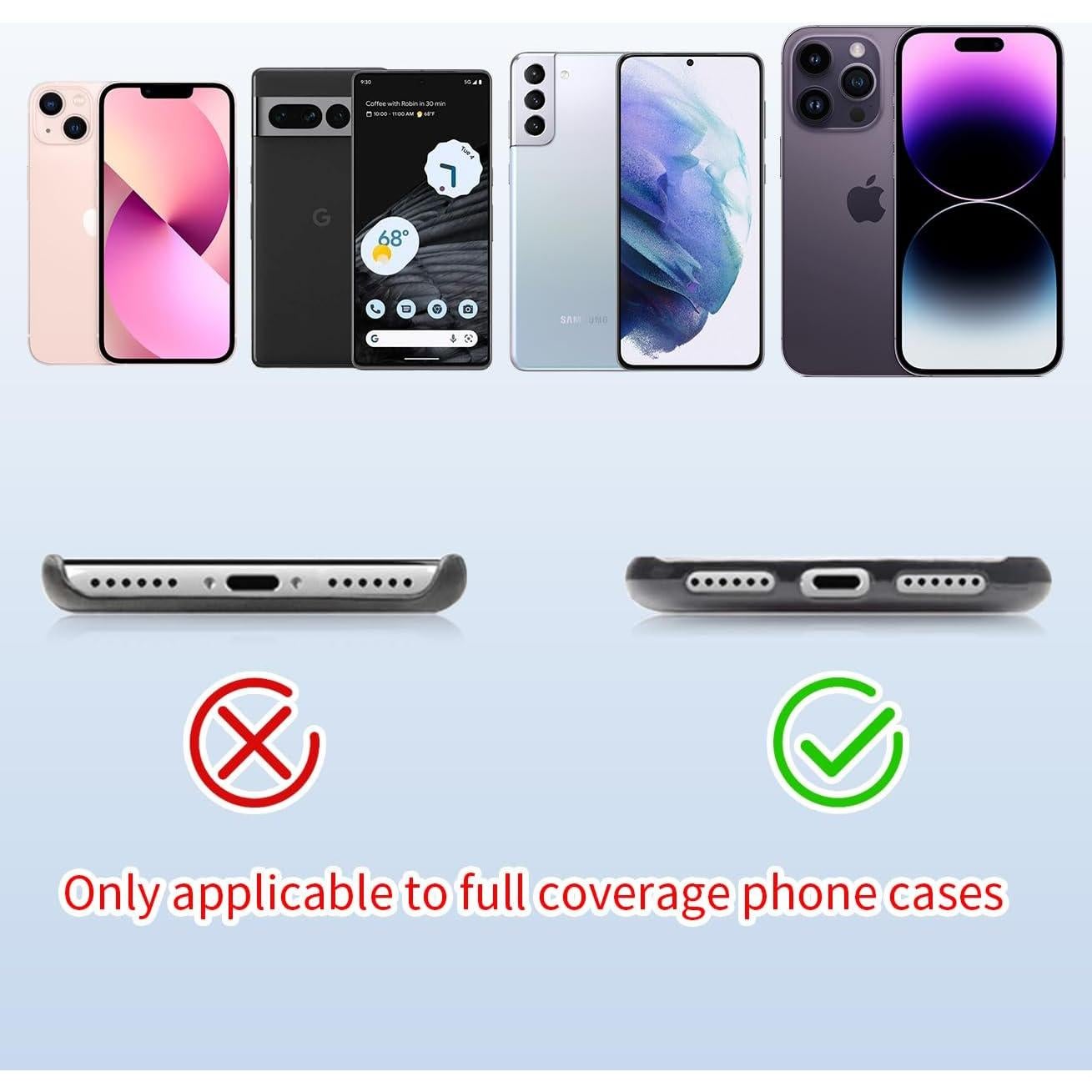 Lanyard cruzado 3 en 1 HLOMOM para teléfono ajustable negro