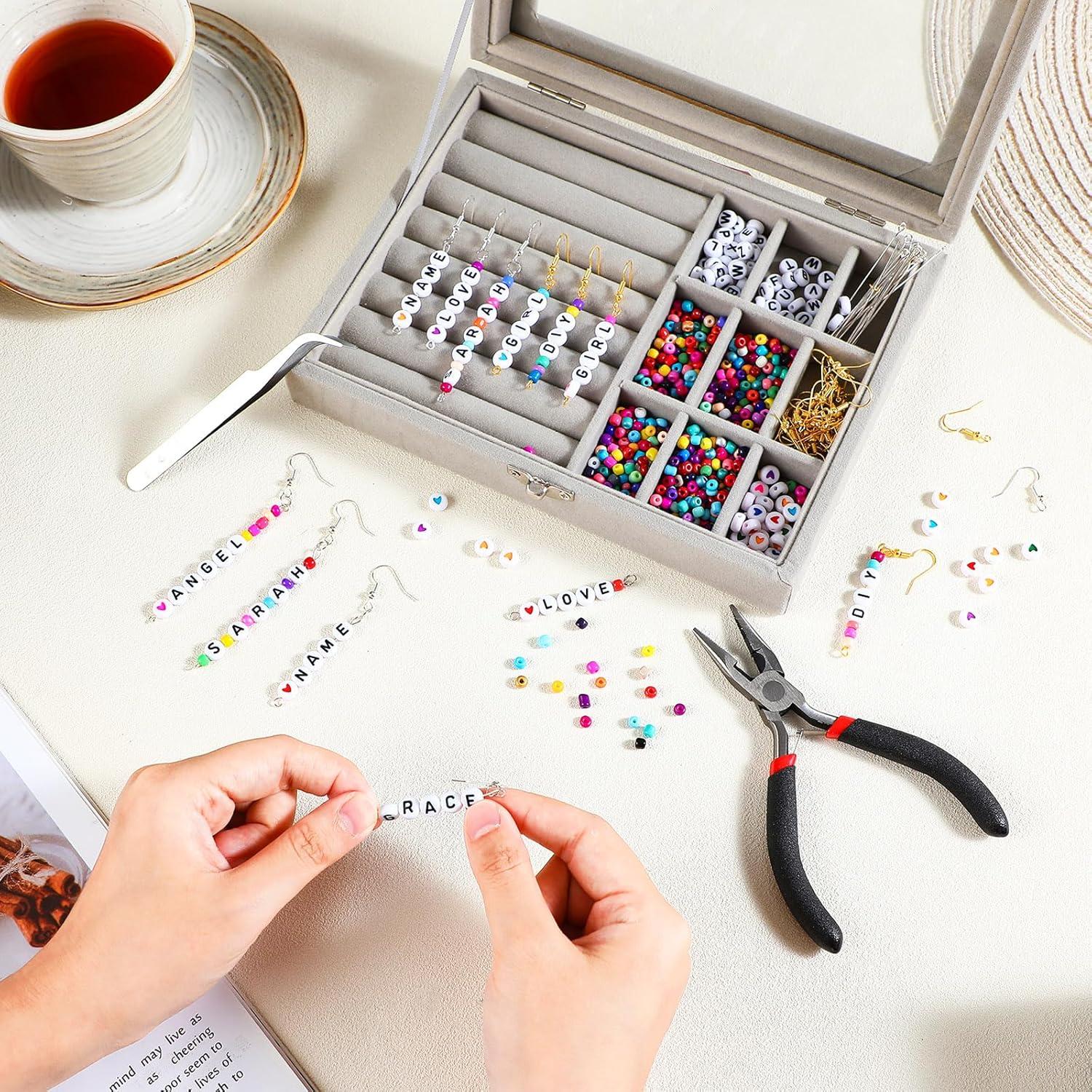 Kit de Fabricación de Pendientes Tondiamo 1192 Piezas DIY