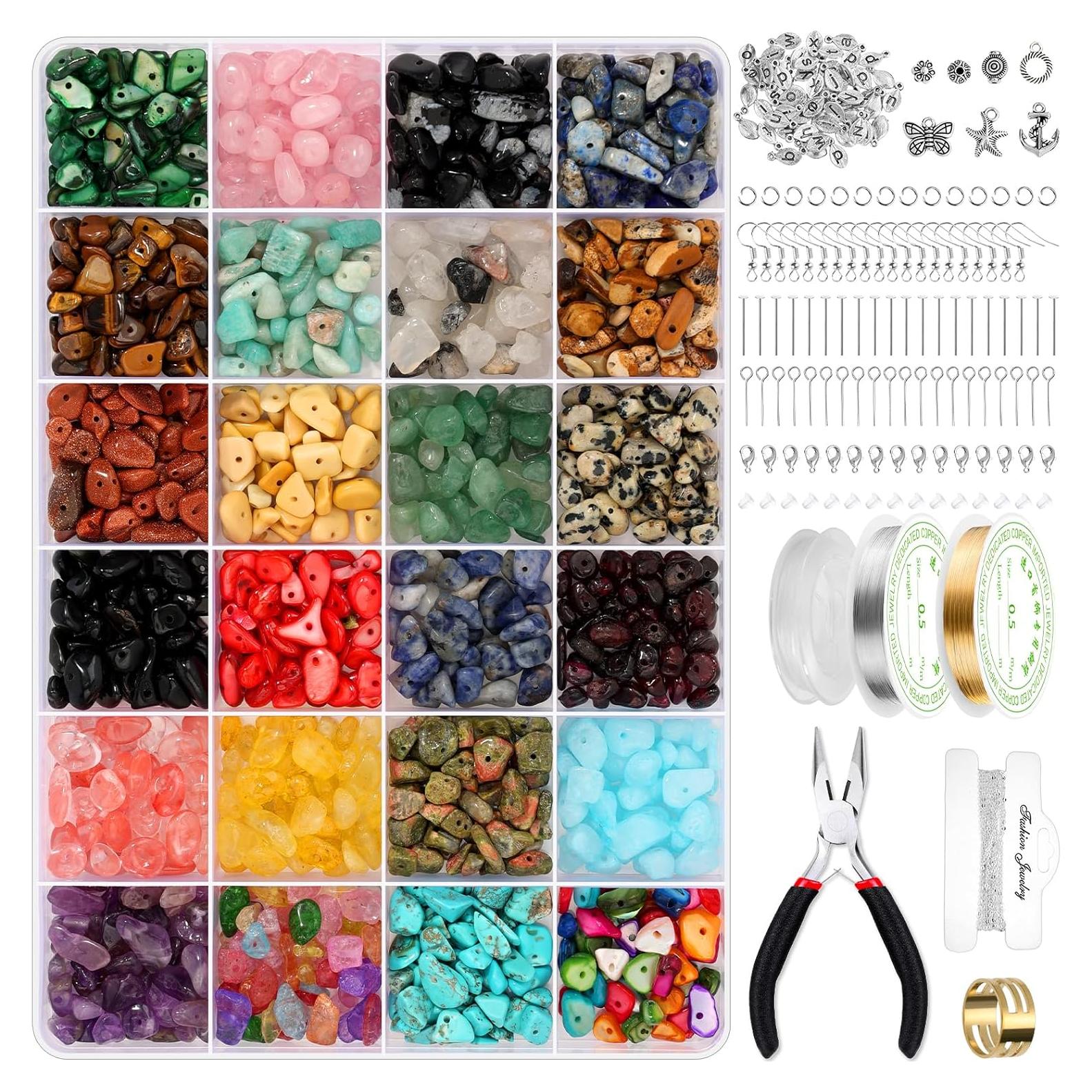 Kit de Joyería Selizo 1669 Piezas con Perlas de Cristal