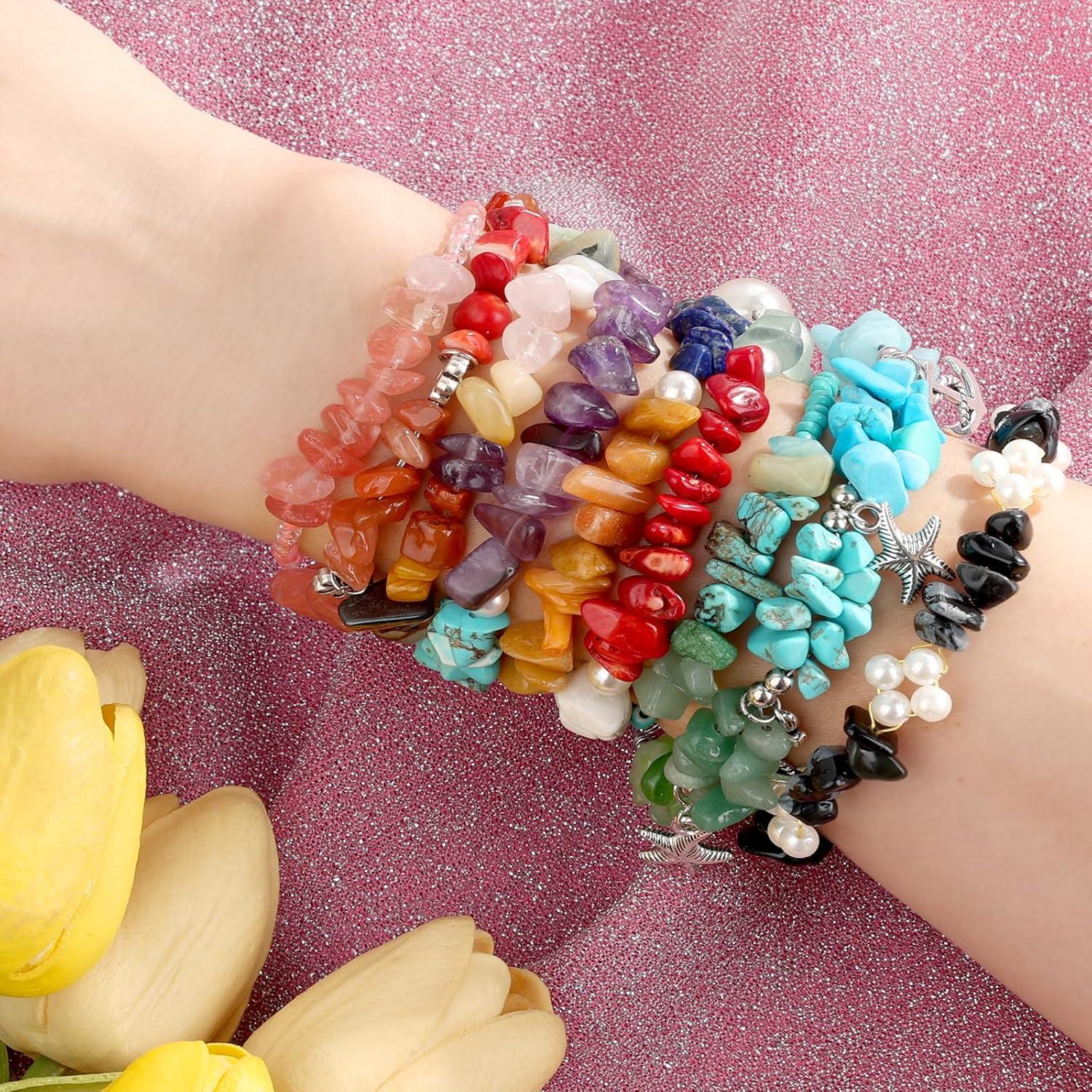 Kit de Joyería Selizo 1669 Piezas con Perlas de Cristal