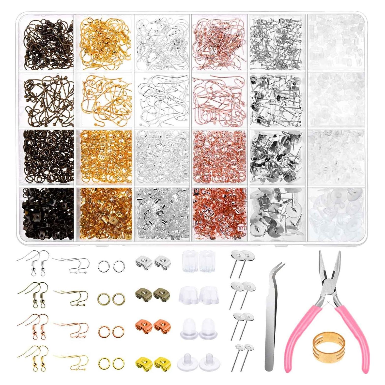 Kit de Fabricación de Pendientes Shynek 2340 Piezas con Herramientas