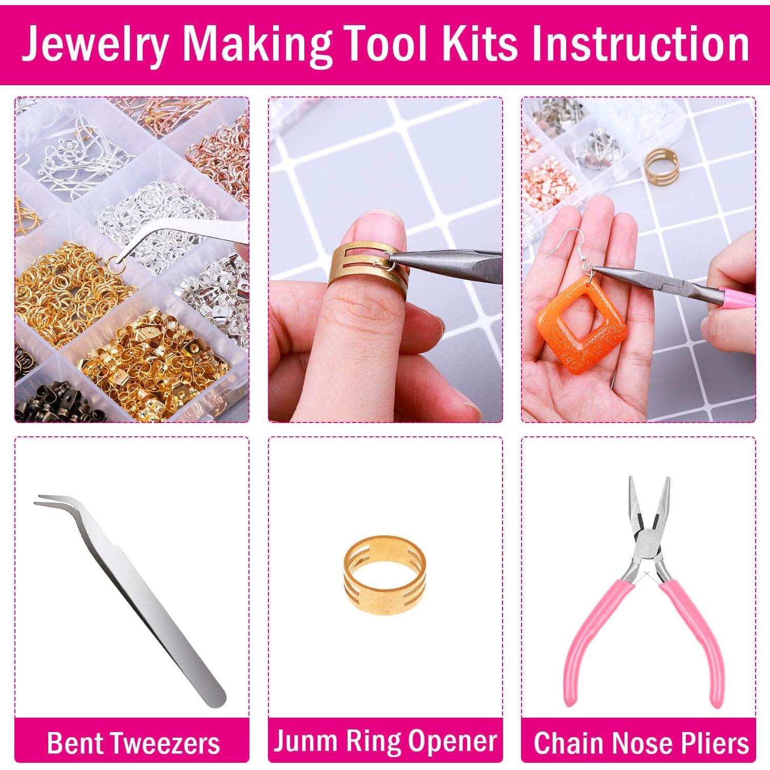 Kit de Fabricación de Pendientes Shynek 2340 Piezas con Herramientas