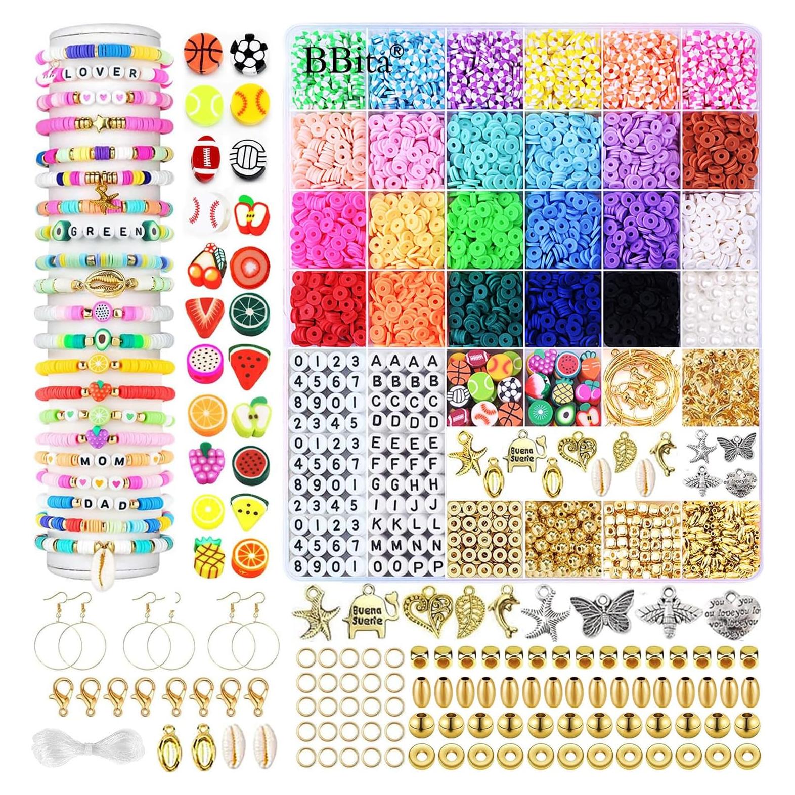 Kit de Fabricación de Pulseras BBita 6680 Piezas Joyería