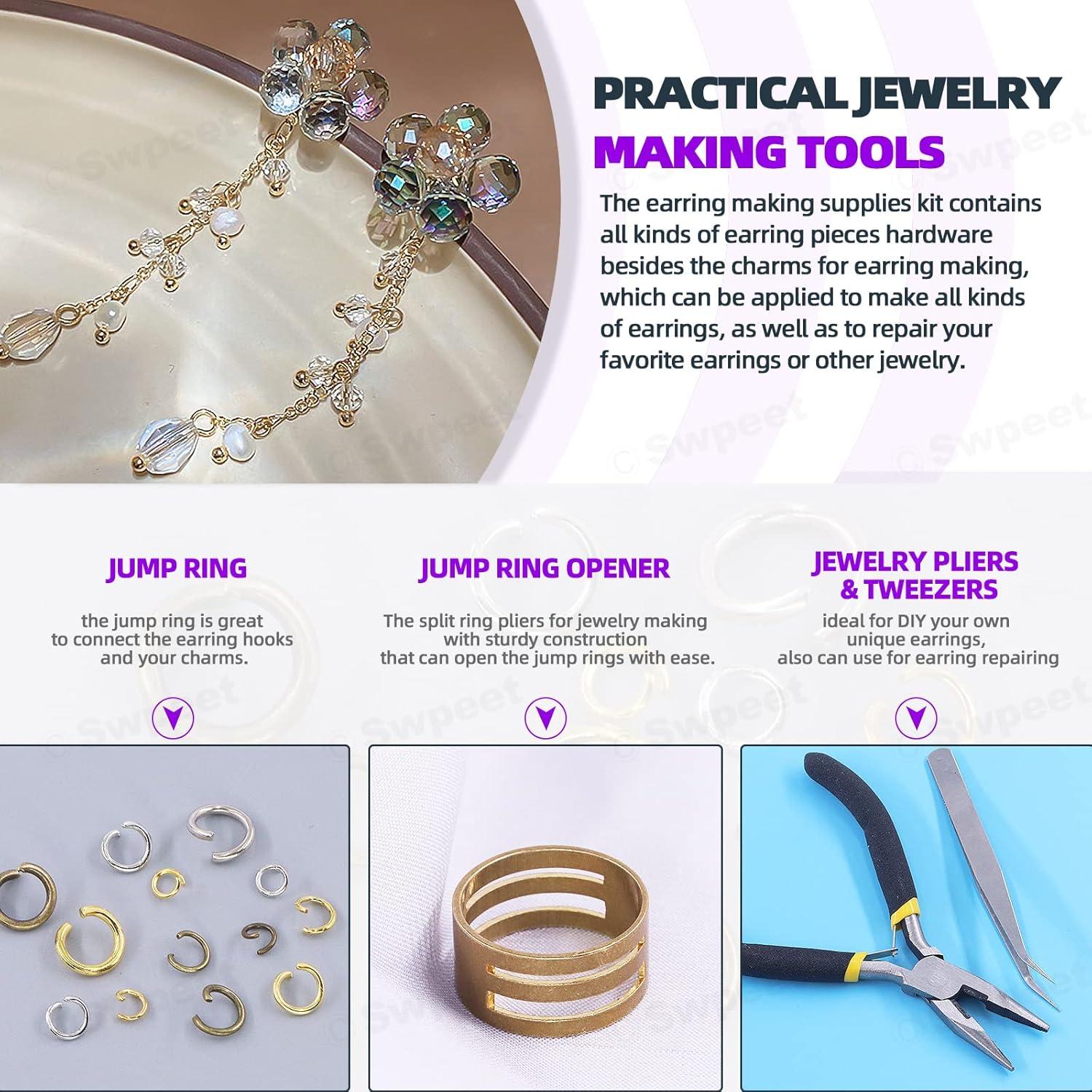 Kit de Fabricación de Pendientes Swpeet 3053 Piezas 4-10mm