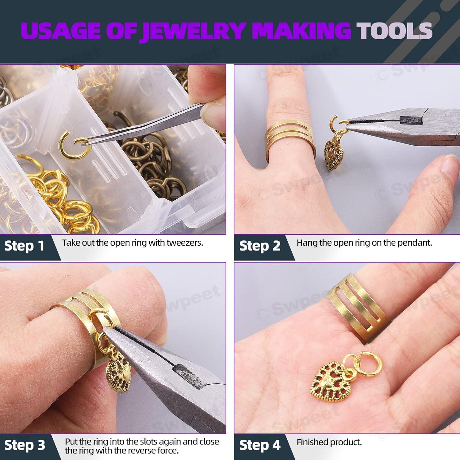 Kit de Fabricación de Pendientes Swpeet 3053 Piezas 4-10mm