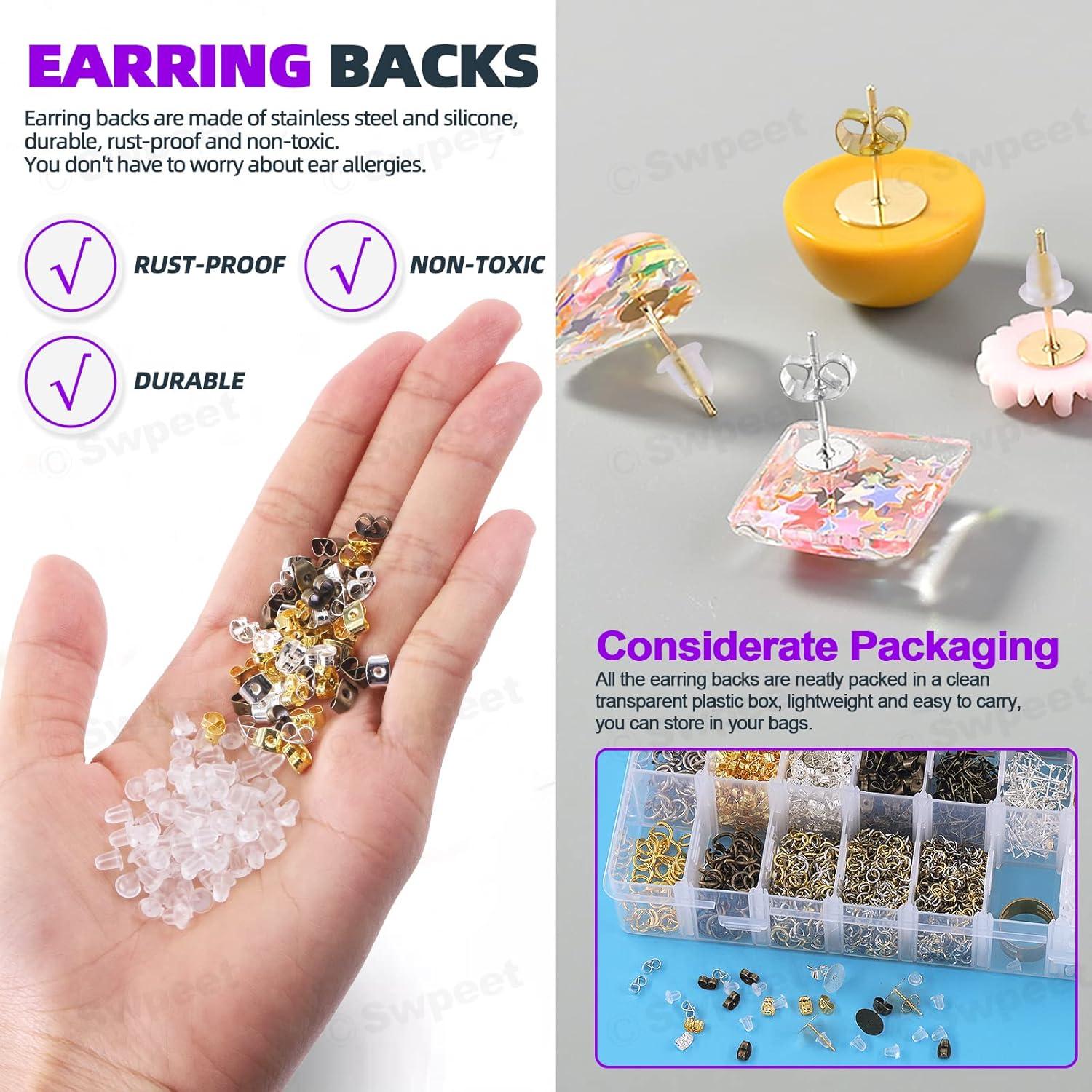 Kit de Fabricación de Pendientes Swpeet 3053 Piezas 4-10mm