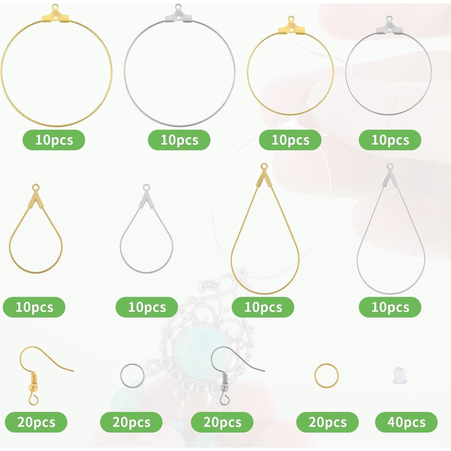 Kit de 200 Piezas para Fabricación de Pendientes DIVINA VITAE