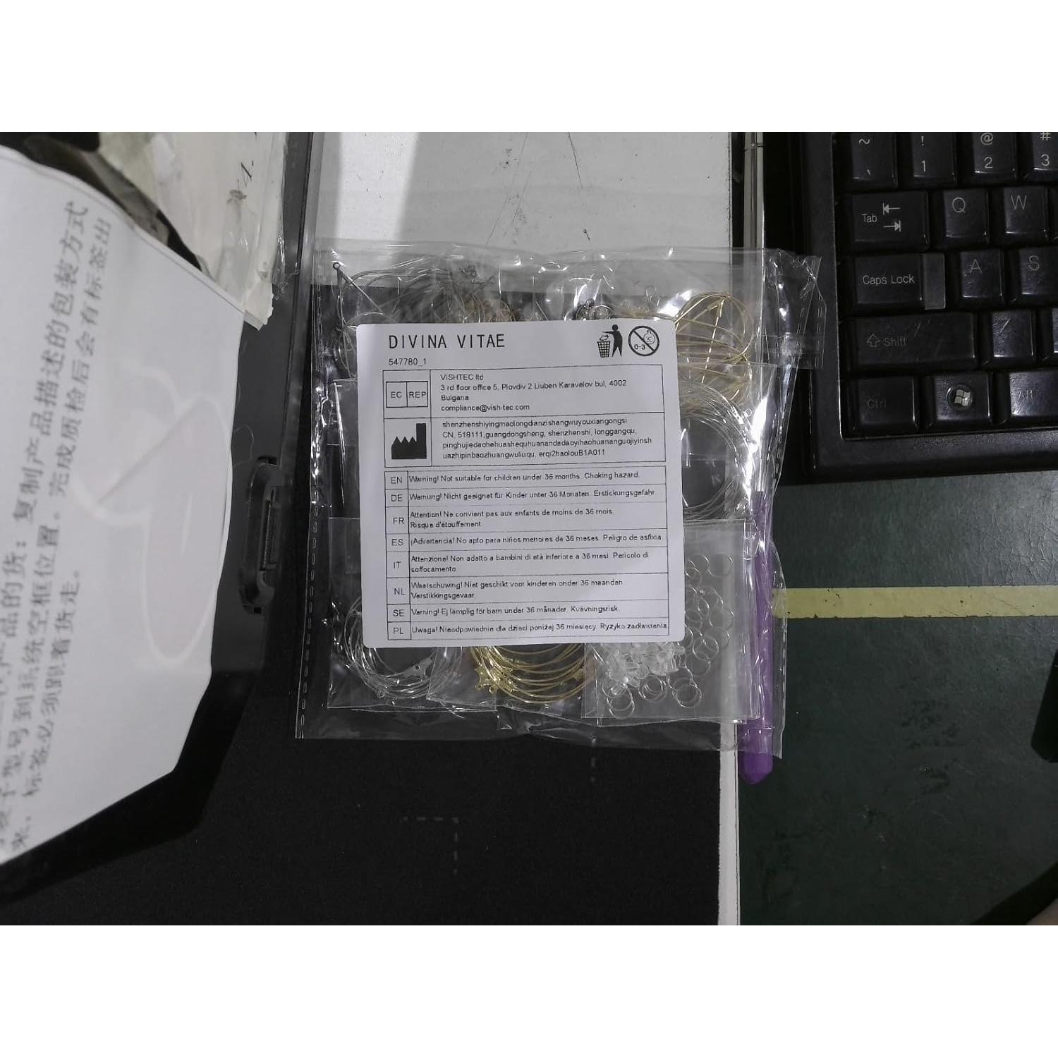 Kit de 200 Piezas para Fabricación de Pendientes DIVINA VITAE