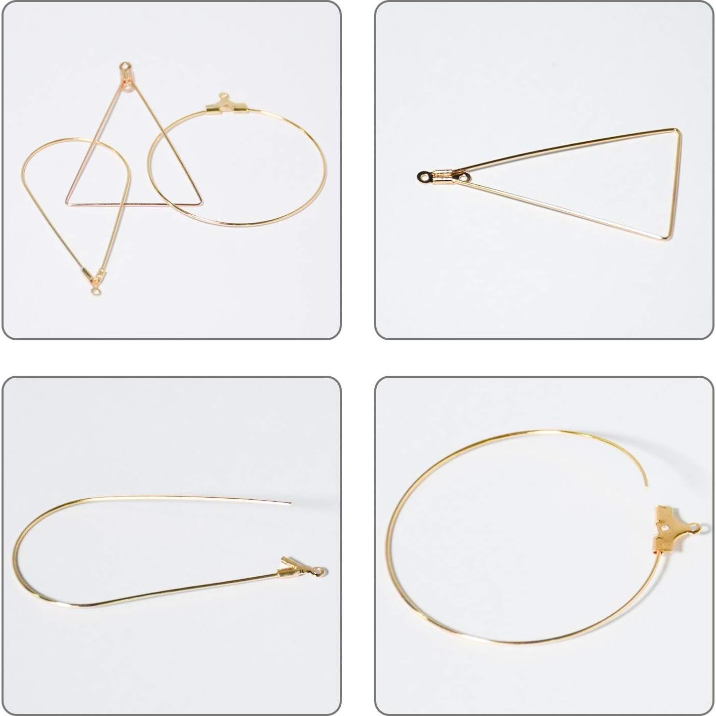 Conjunto de Pendientes de Aro TopBine 60 Piezas - Oro K y Blanco K