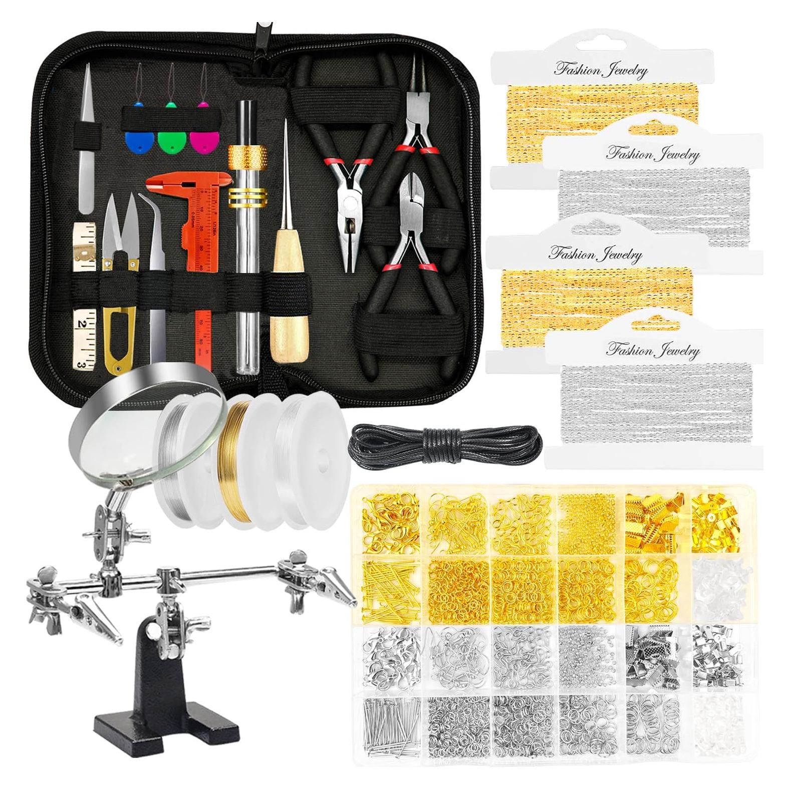 Kit de Fabricación de Joyas MONVICT 1830 Piezas con Herramientas