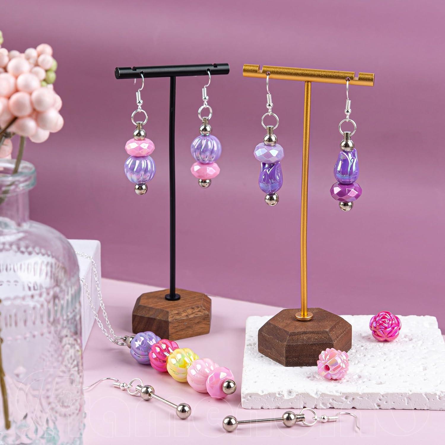 Kit de Joyería Beadable Framendino - 4 Collares y Aretes de Metal