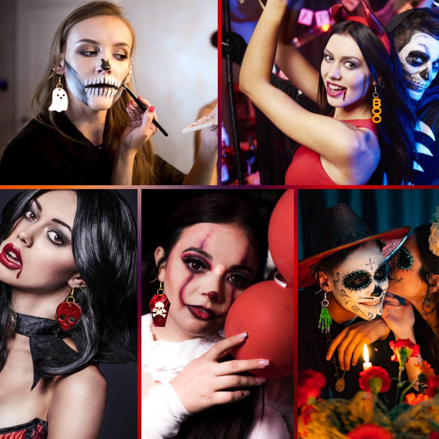 Moldes de Resina Halloween Rifanda 82 Piezas Silicona