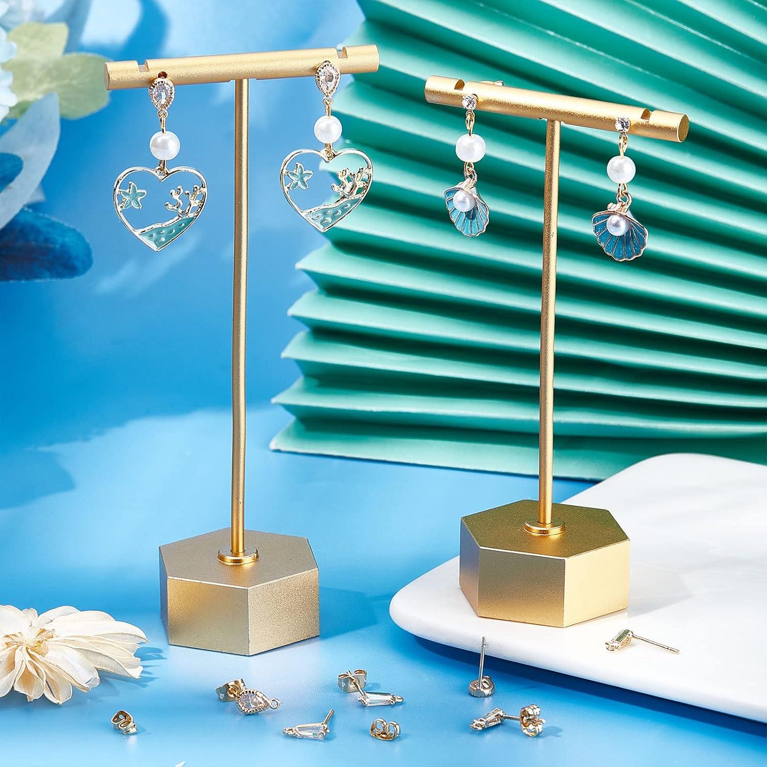 Beebeecraft 30 Piezas Pendientes Stud Chapados en Oro 18K