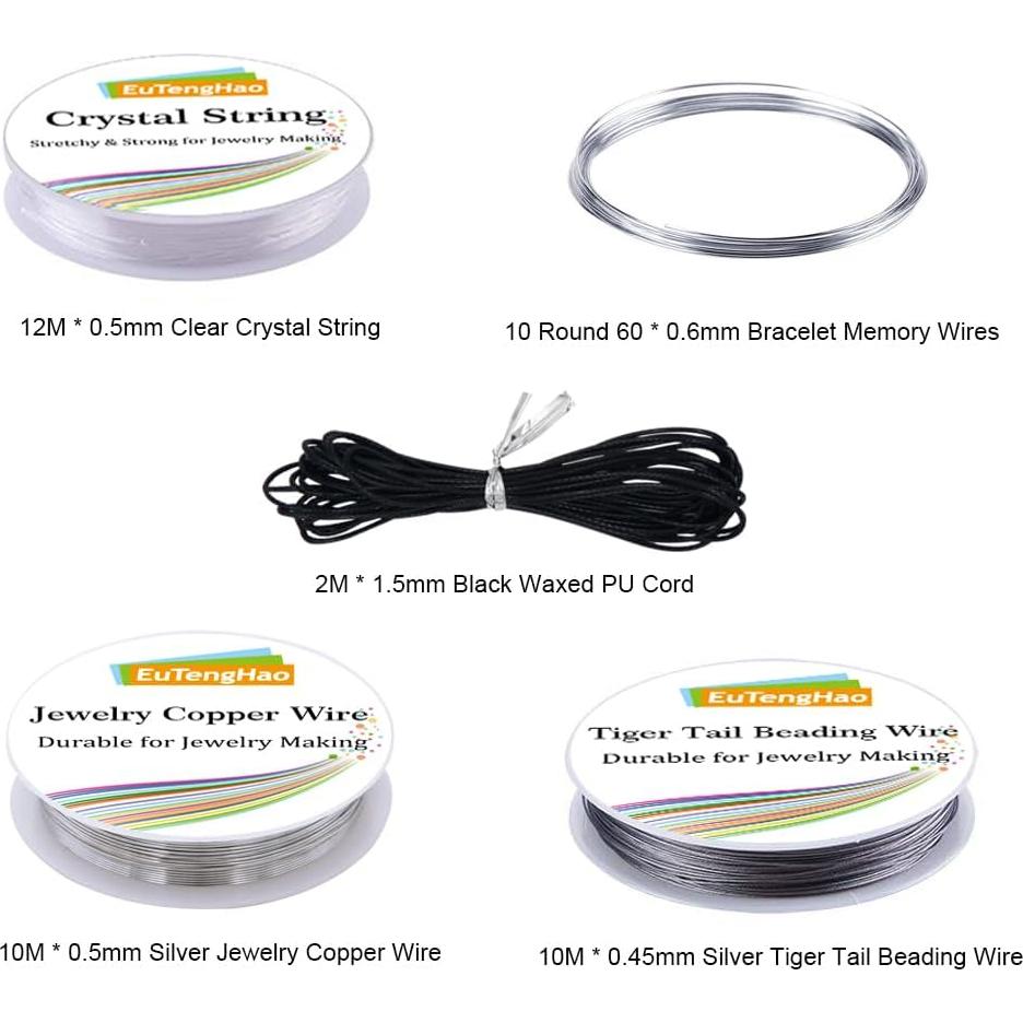 Kit de Fabricación de Joyas EuTengHao - 922 Piezas en Plata