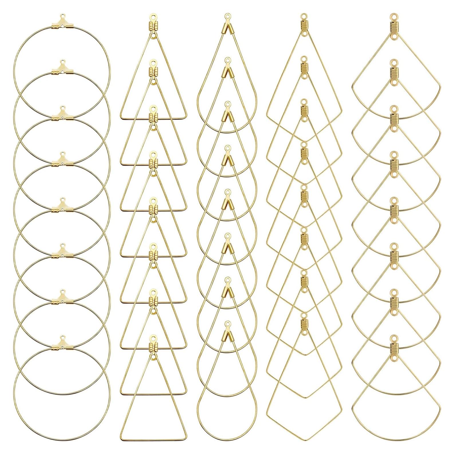 Kit de Aros de Aretes YaeYur 80 Piezas Geométricos DIY