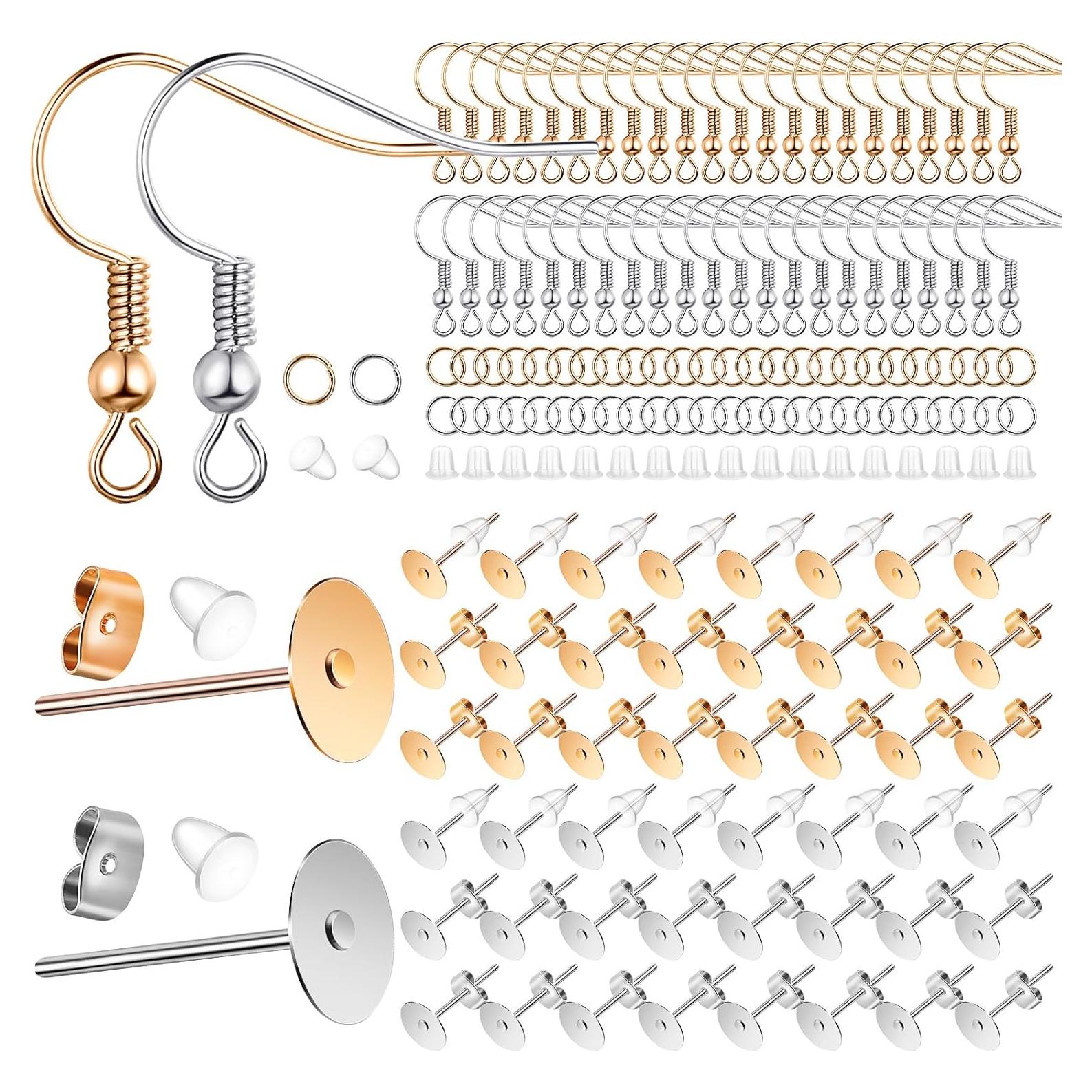 Kit de Ganchos para Pendientes Quelay 1500 Pcs Antisensitivo