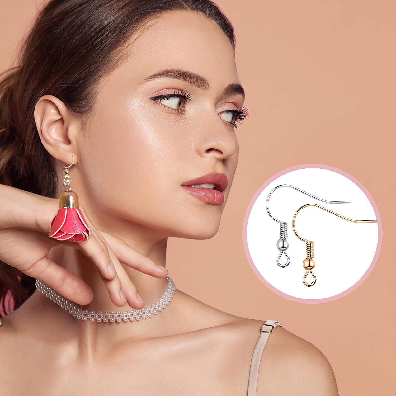 Kit de Ganchos para Pendientes Quelay 1500 Pcs Antisensitivo