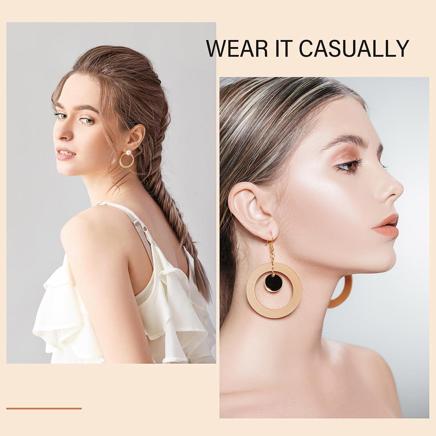 Kit de Ganchos para Pendientes Quelay 1500 Pcs Antisensitivo