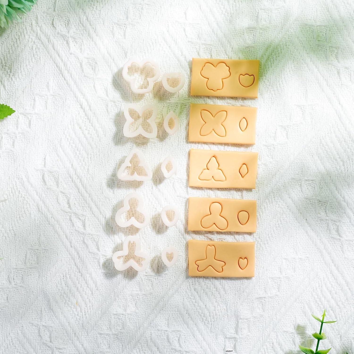 Cortadores de Arcilla Polimérica Biutee 10 Piezas para Pendientes