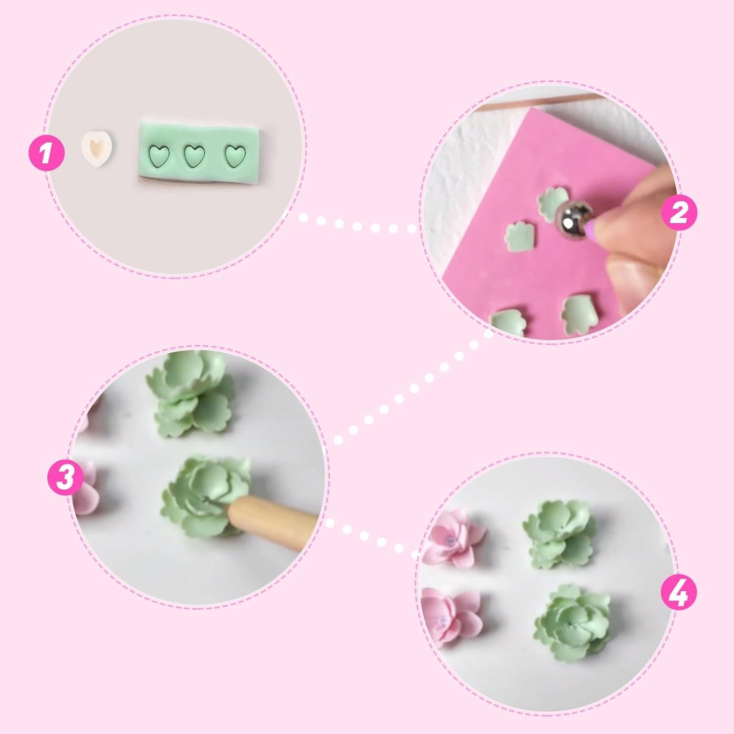 Cortadores de Arcilla Polimérica Biutee 10 Piezas para Pendientes