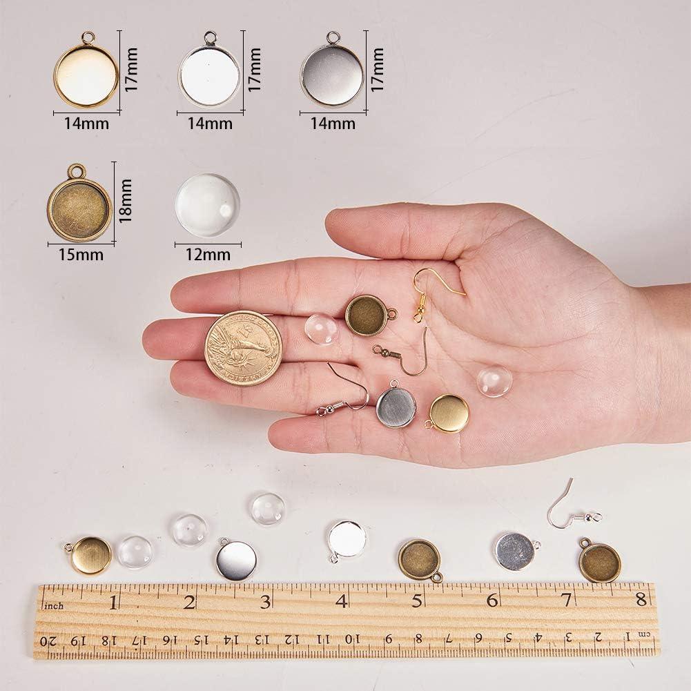 Kit de Fabricación de Pendientes DIY SUNNYCLUE 20 Pares 12mm