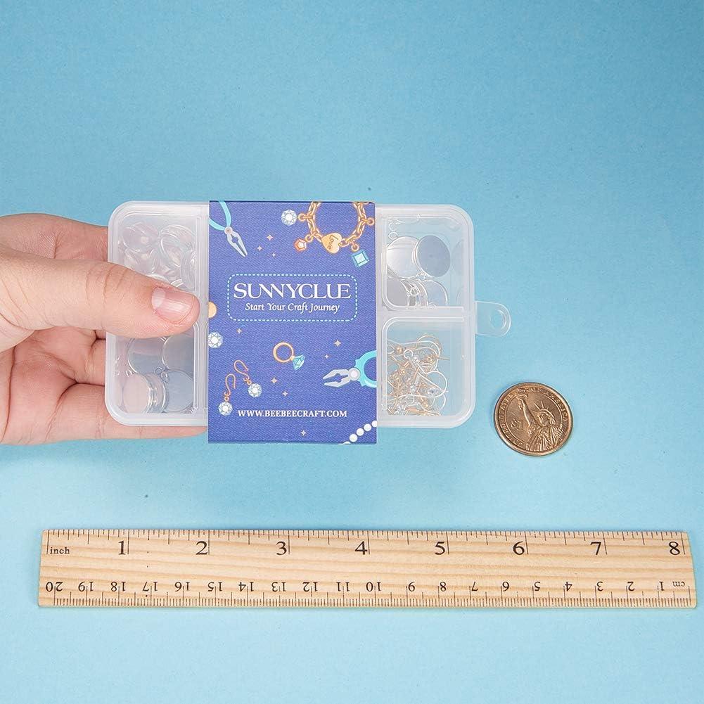 Kit de Fabricación de Pendientes DIY SUNNYCLUE 20 Pares 12mm