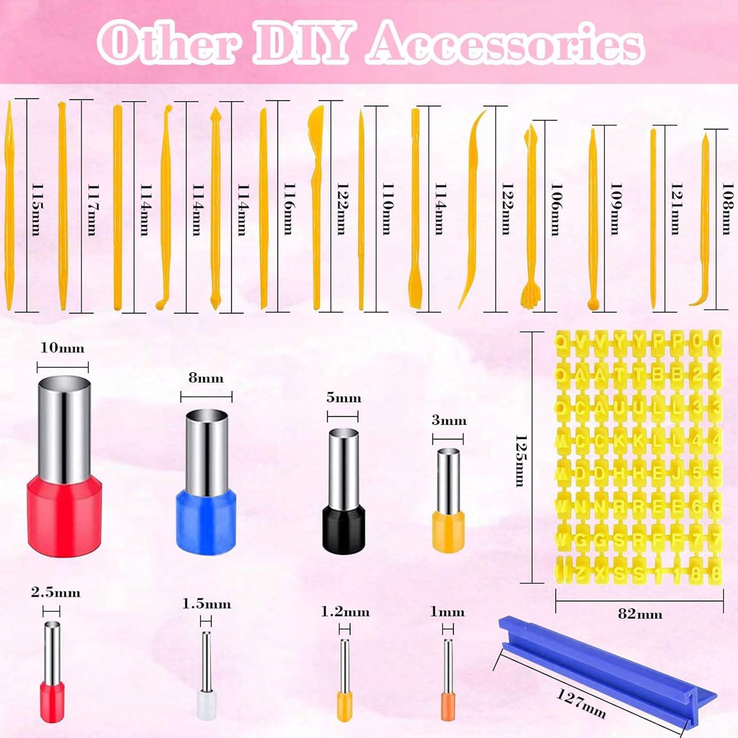 Kit de Fabricación de Pendientes Fesorsi 763 Piezas Arcilla