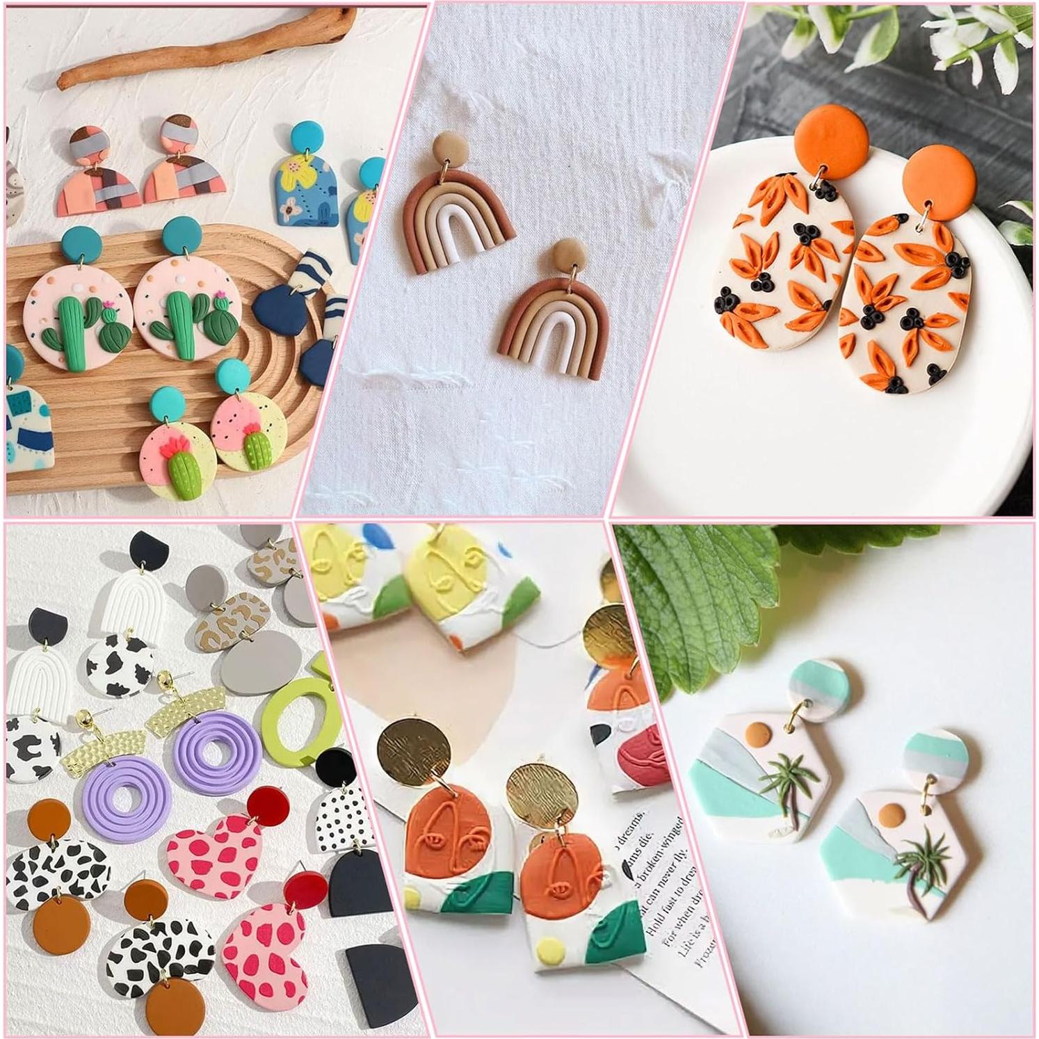 Kit de Fabricación de Pendientes Fesorsi 763 Piezas Arcilla