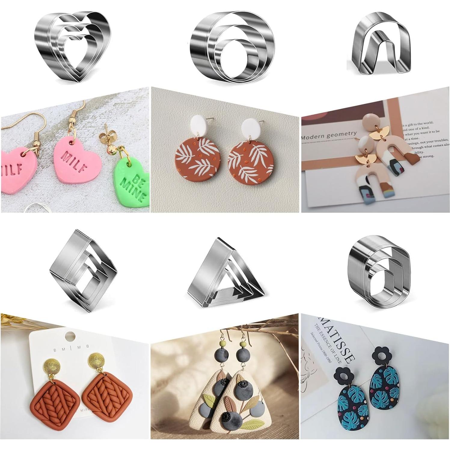 Kit de Fabricación de Pendientes Fesorsi 763 Piezas Arcilla