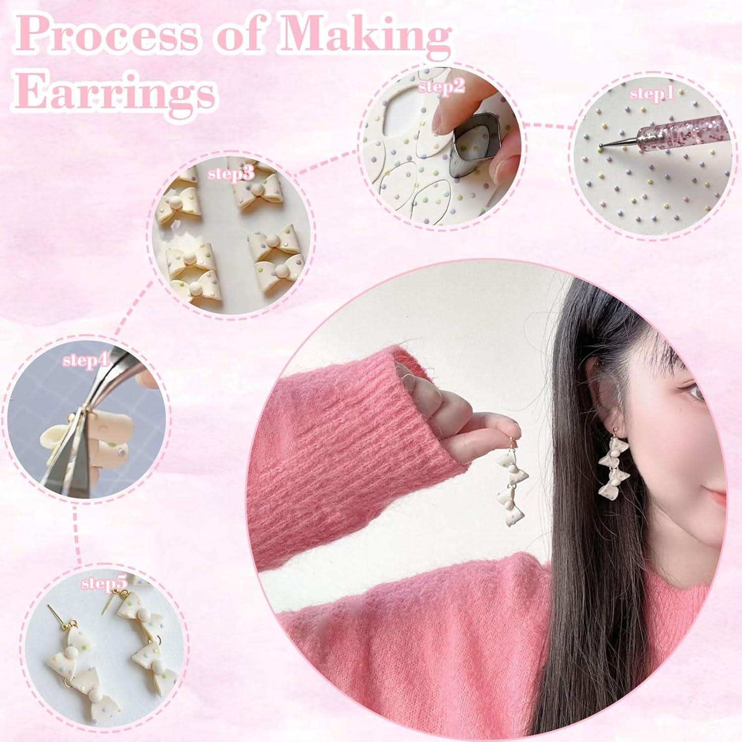 Kit de Fabricación de Pendientes Fesorsi 763 Piezas Arcilla