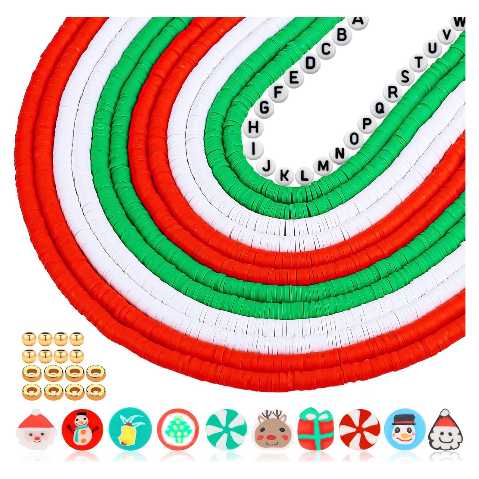 Kit de Cuentas de Arcilla Navideña JMUQ 5200pcs 6mm