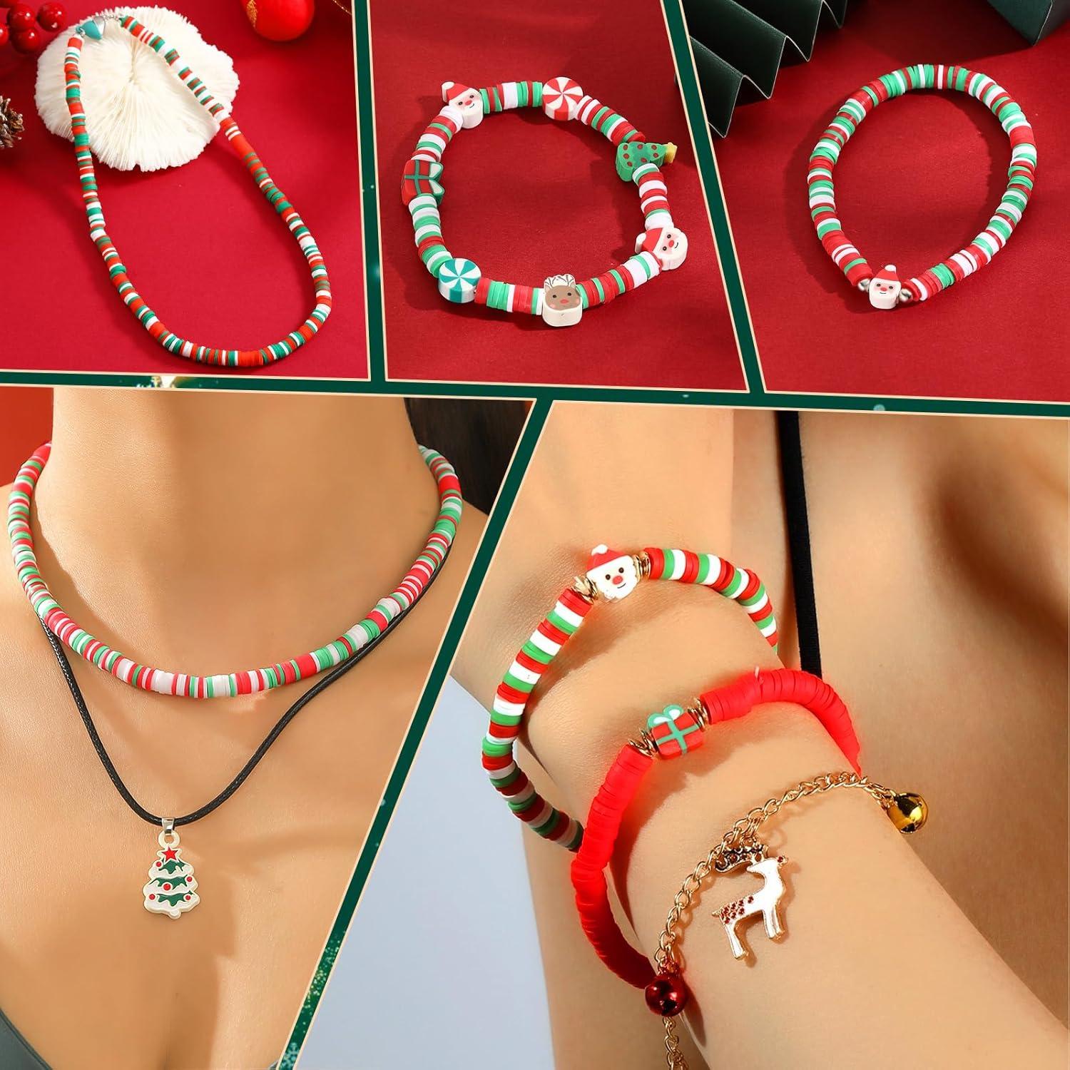 Kit de Cuentas de Arcilla Navideña JMUQ 5200pcs 6mm