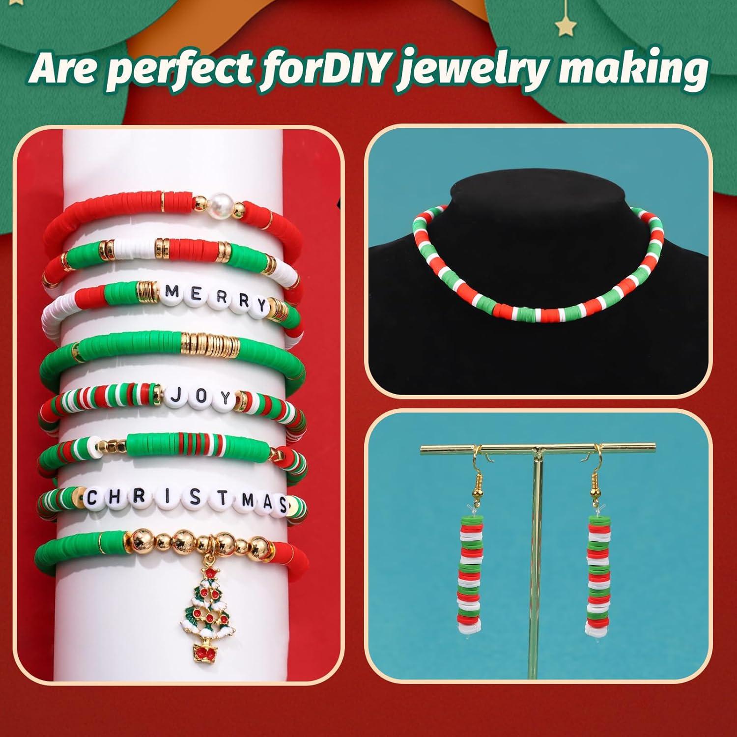 Kit de Cuentas de Arcilla Navideña JMUQ 5200pcs 6mm