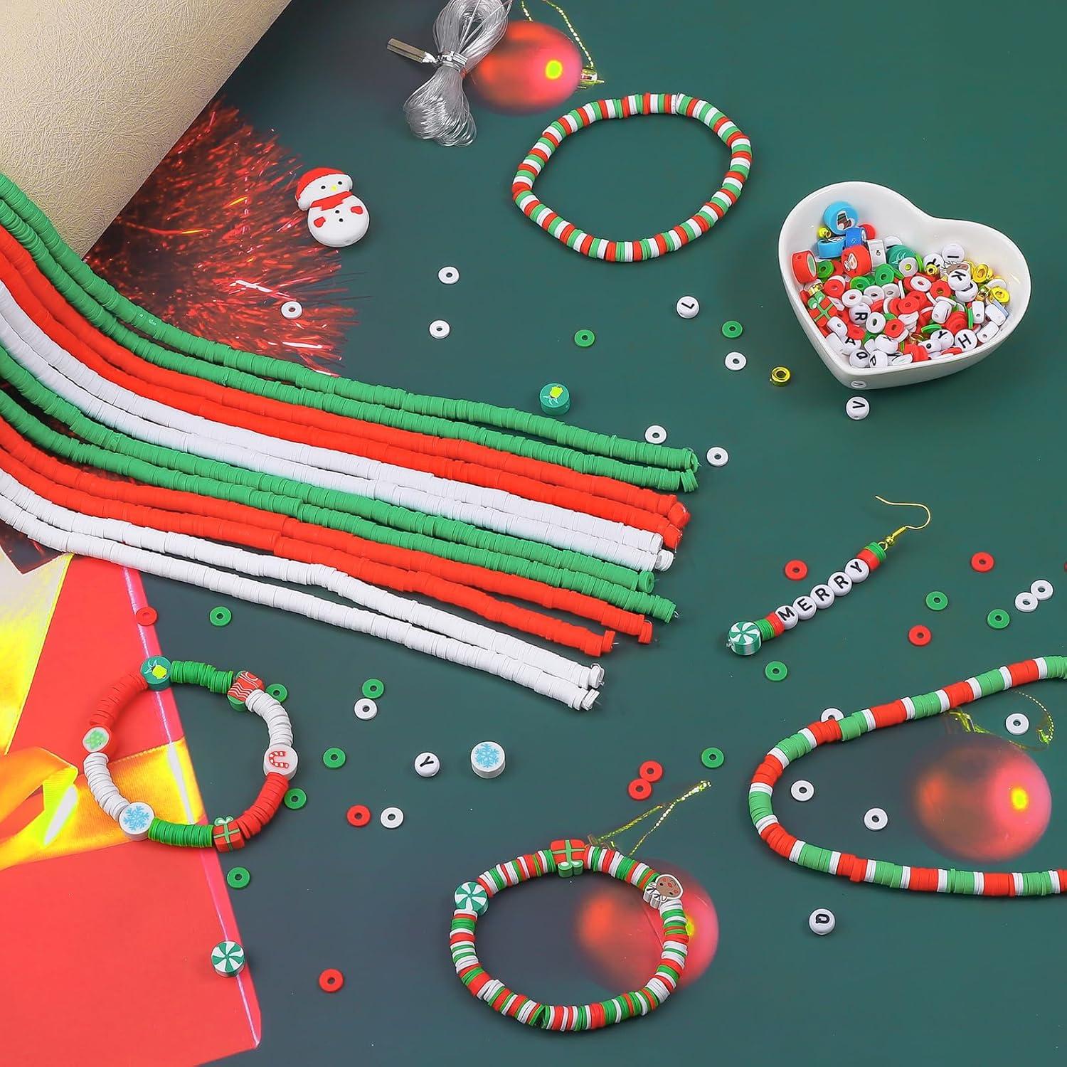 Kit de Cuentas de Arcilla Navideña JMUQ 5200pcs 6mm