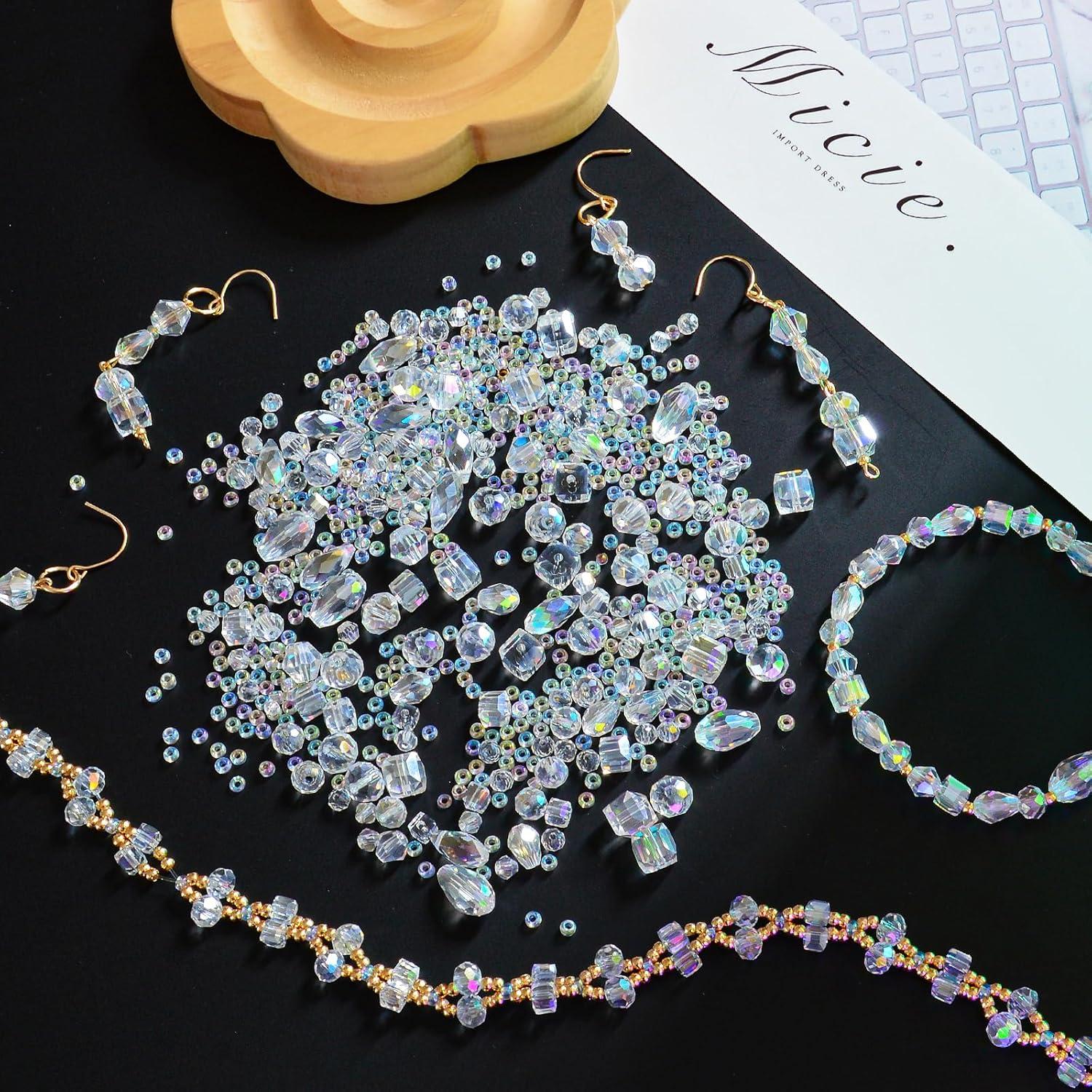 1500 Perlas de Cristal de Vidrio Laopottbeads - 12 Estilos para Joyería