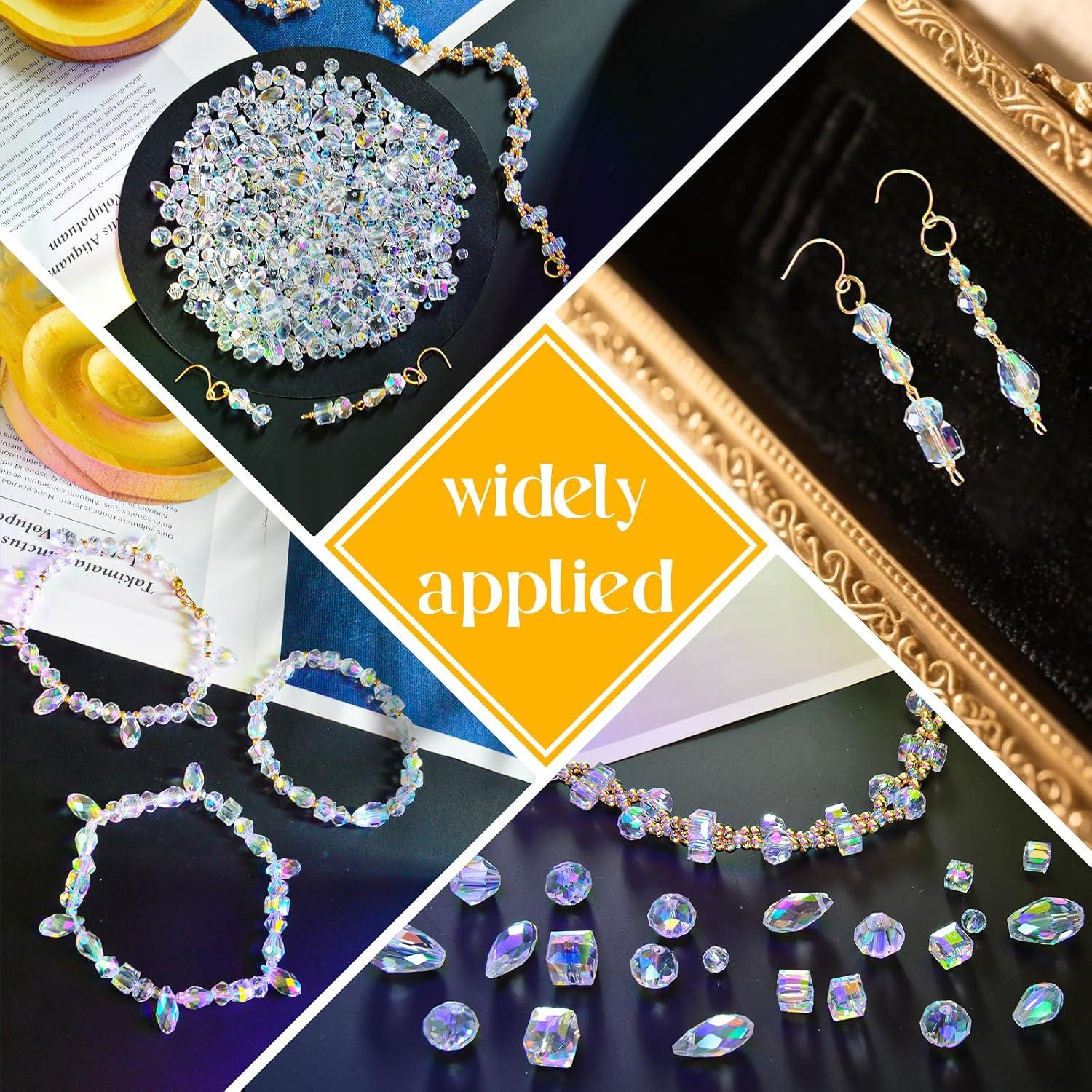 1500 Perlas de Cristal de Vidrio Laopottbeads - 12 Estilos para Joyería